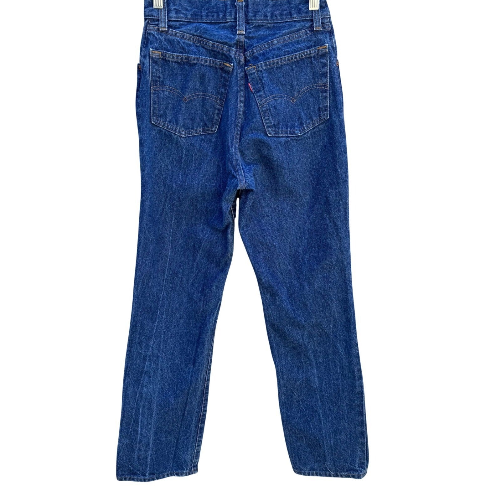 Levis 501 Vintage 80s Straight Leg Jeans Blue Medium Wash Button Fly Denim Pants