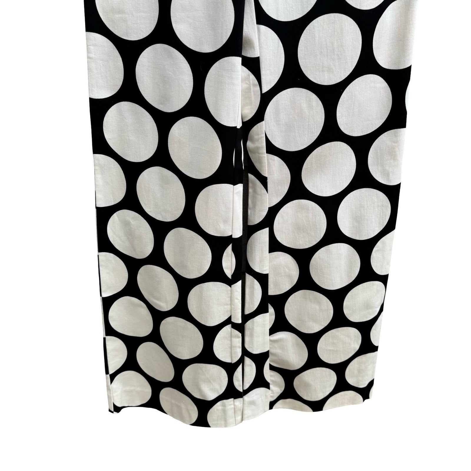 Zara Studio Polka Dot Avant Garde Mod Wide Leg Pant Statement Fashion Piece NEW
