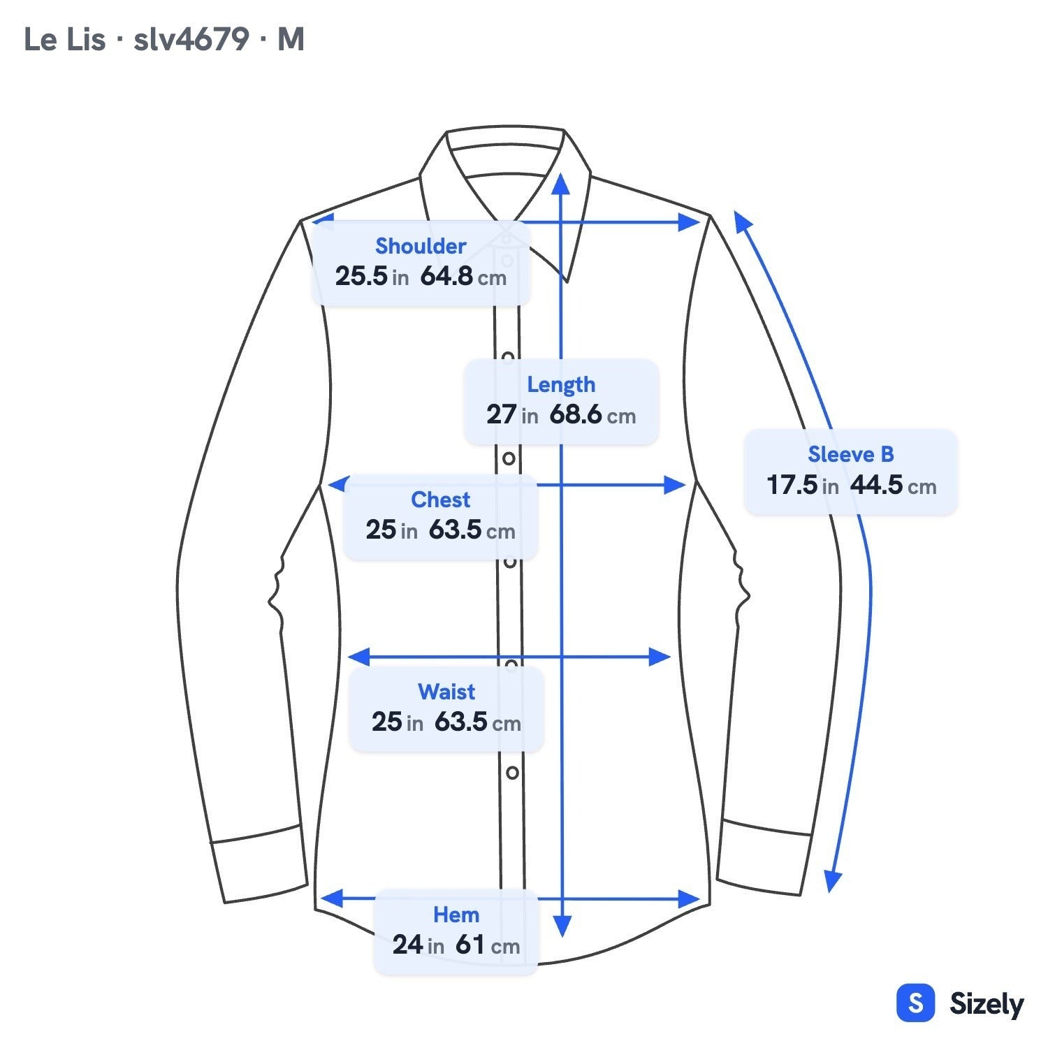 Le Lis Collection Coastal 100% Cotton Minimalist Shirt Oversized Pastel Peach M