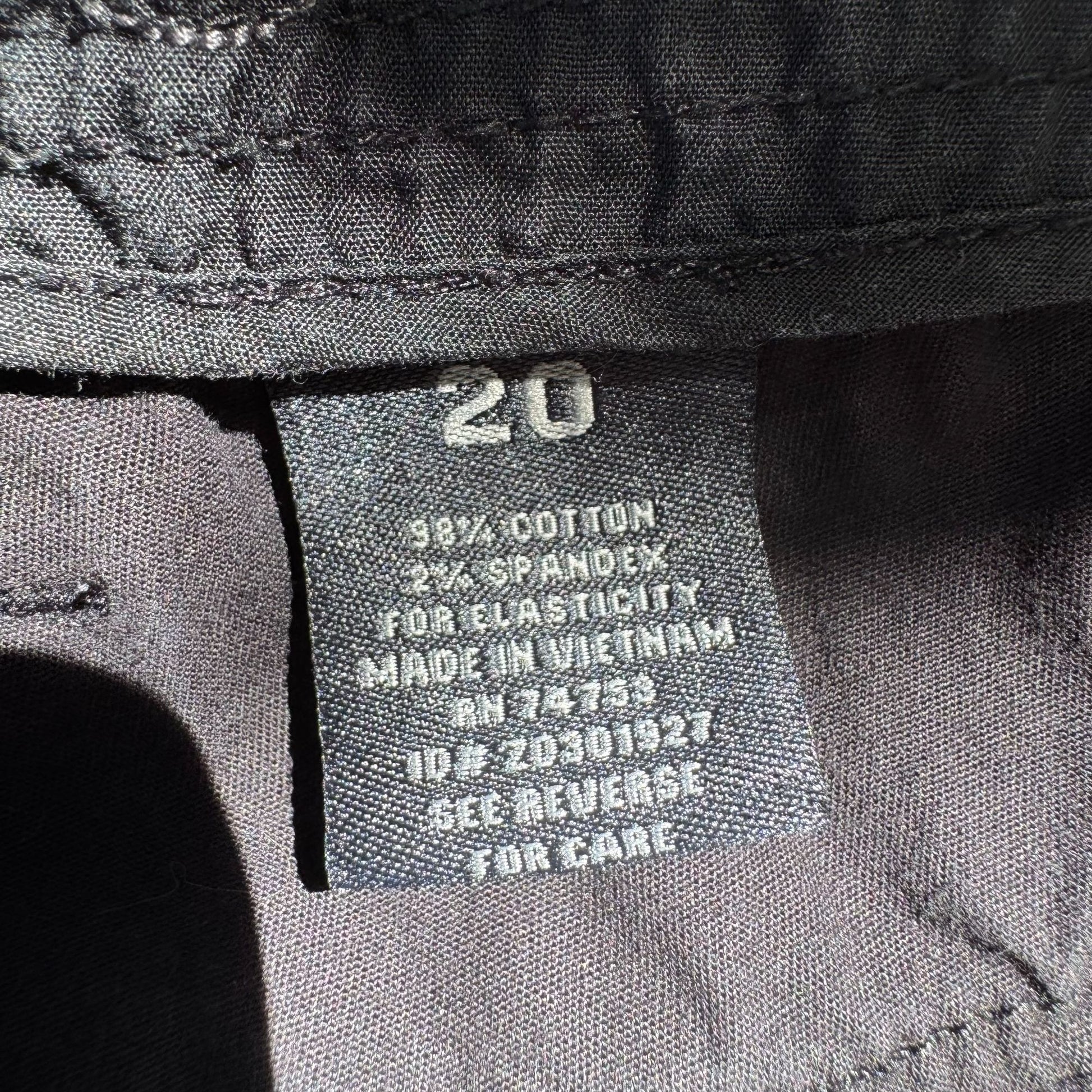 ZD Premium Womens Black Button Pockets Drawstring Hem Cropped Cargo Pants 20