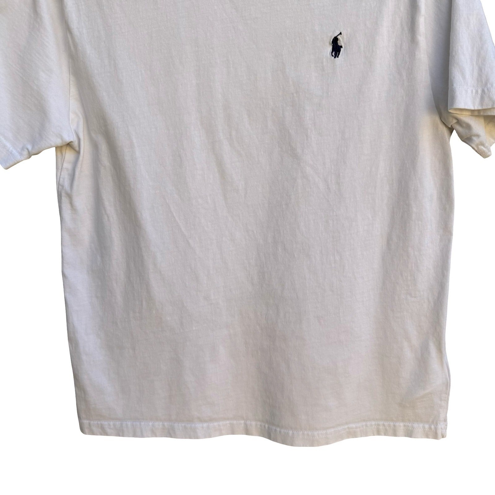 Polo Ralph Lauren Preppy Sporty Cotton Short Sleeve Pony Logo Shirt White Boys L