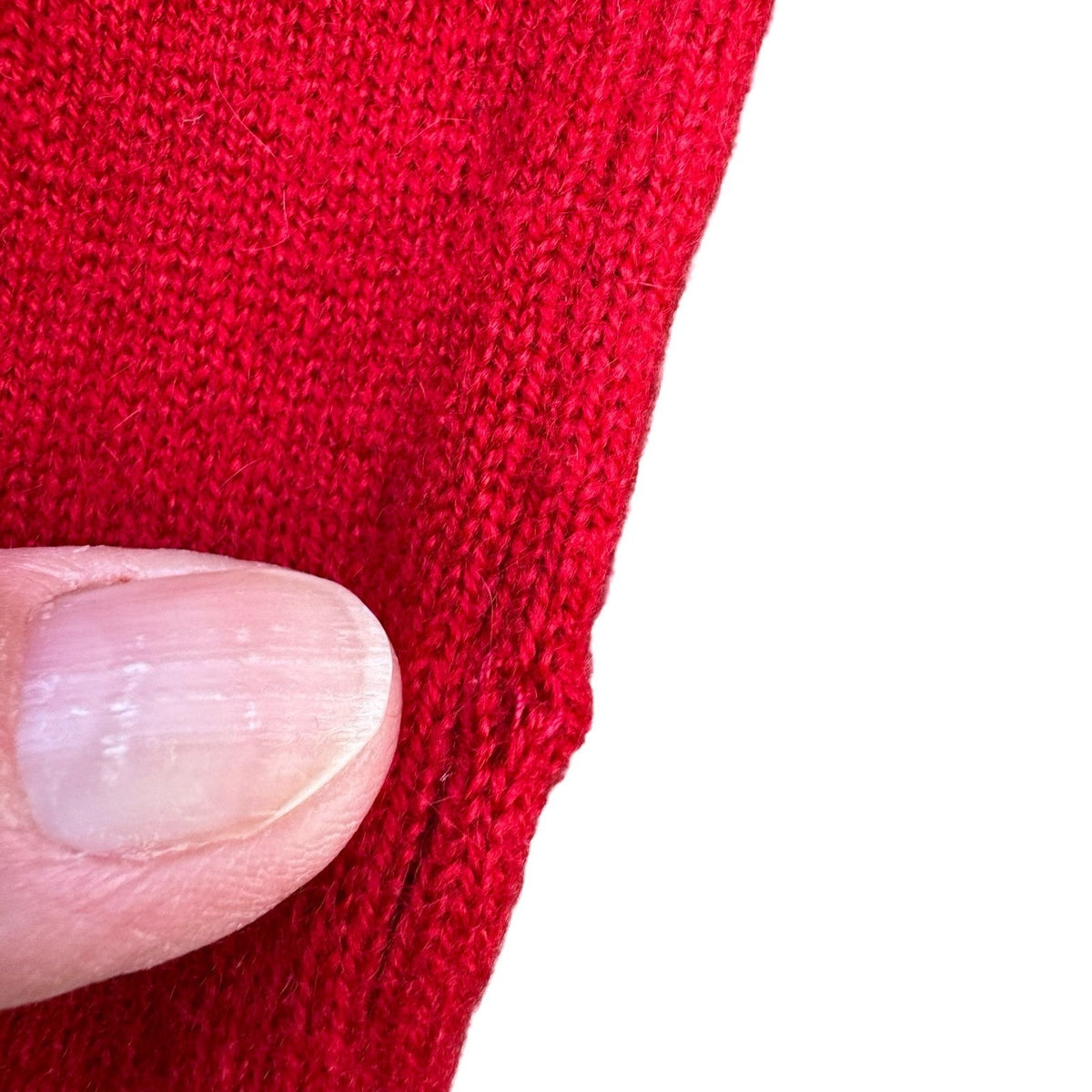 Banana Republic 100% Cashmere Minimalist Quiet Luxury Knit Sweater Tomato Red XS