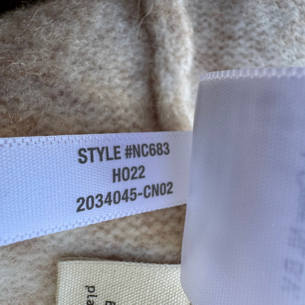 Madewell Cedarbrook Colorblock Wool Camel Hair Cropped Boxy Sweater Beige M