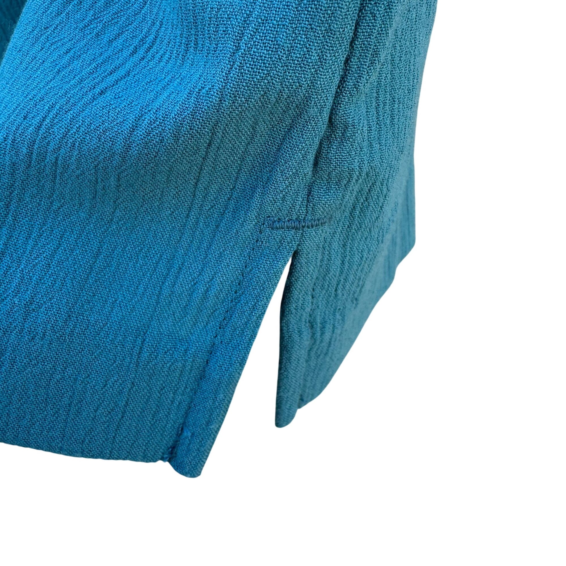 Drapers & Damons Vintage Womens Teal Textured Sleeveless Tank Top Shirt Blouse M