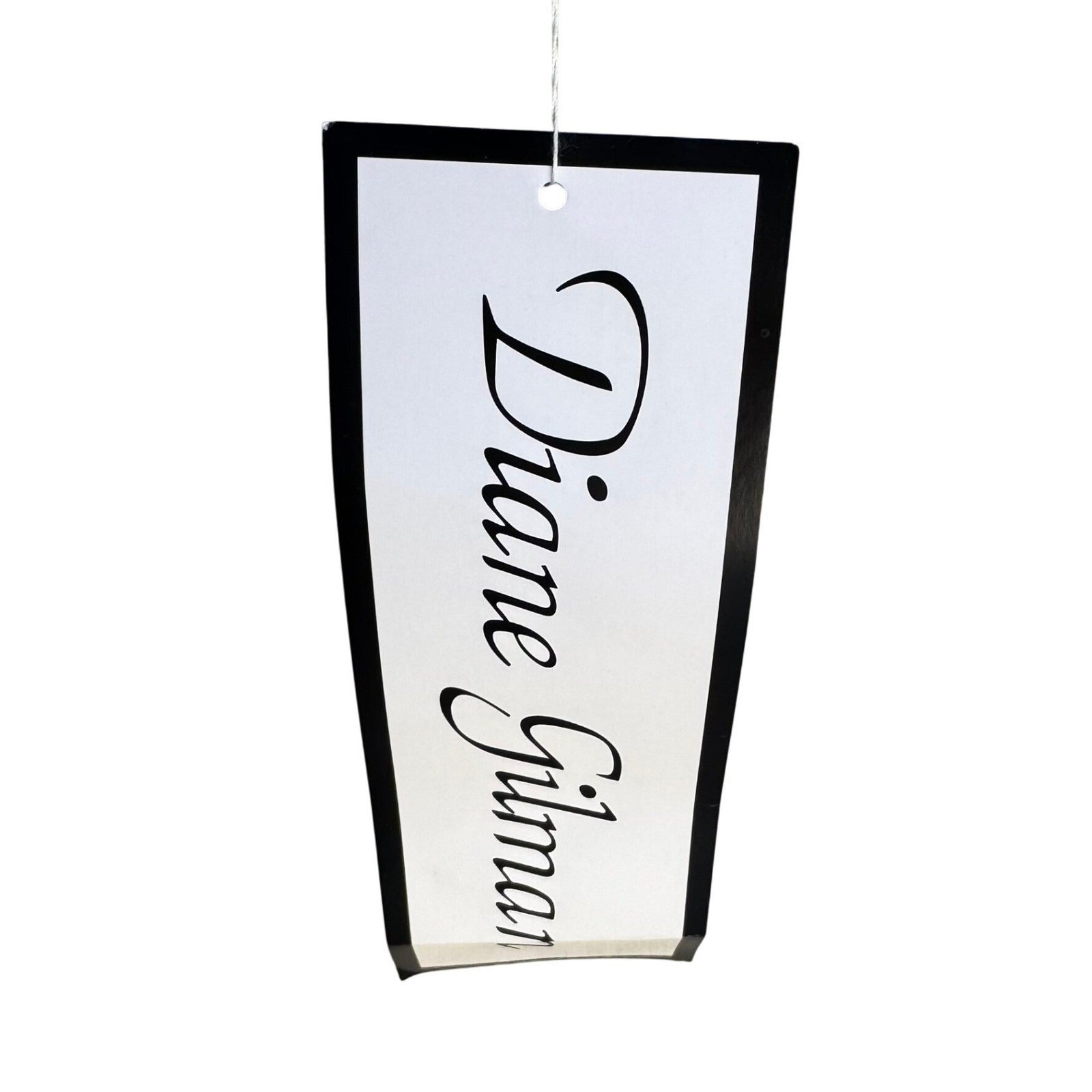 Diane Gilman Womens Black 100% Silk Embroidered Split Neck Blouse Top Size M NEW