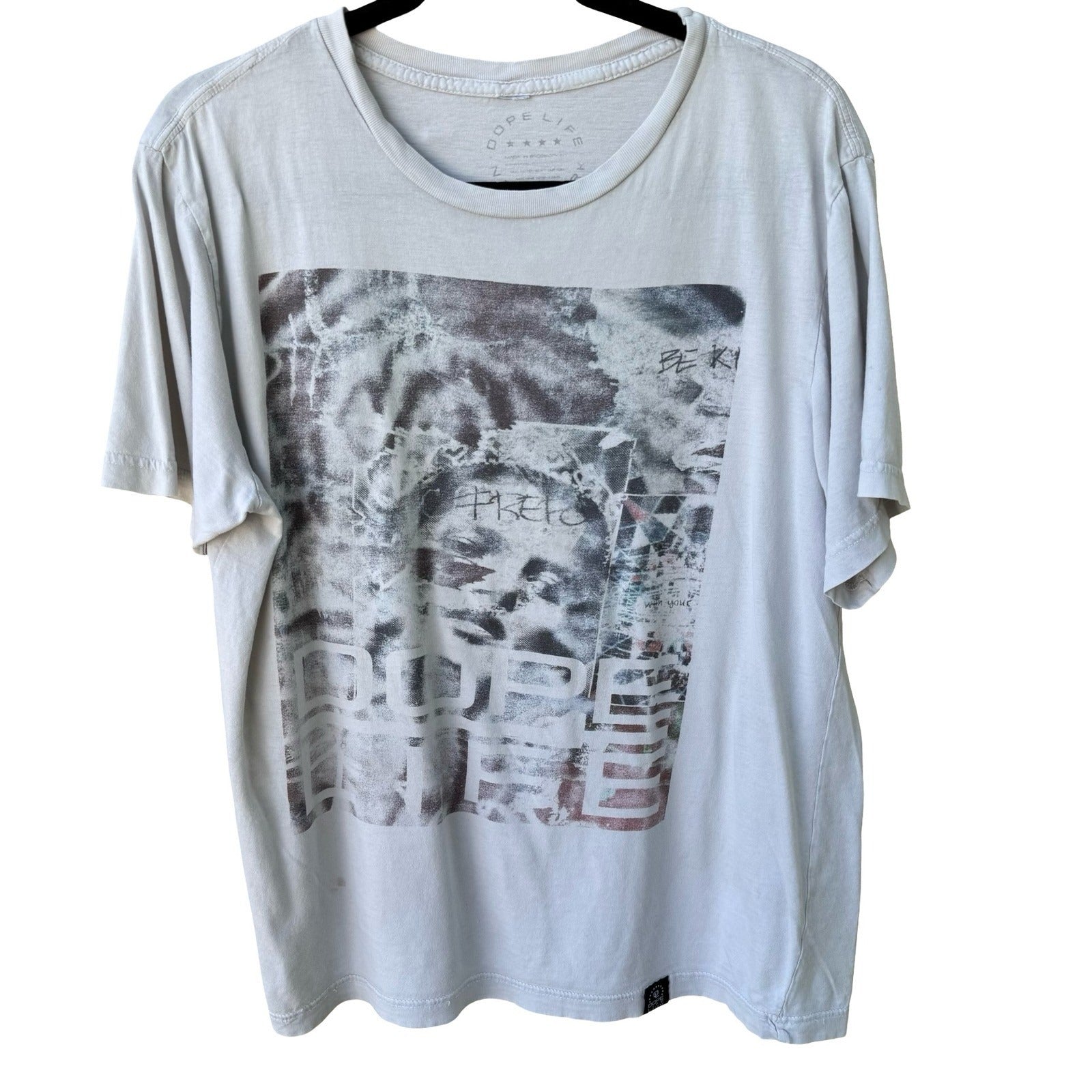 Dope Life New York Graphic Shirt Streetwear Brooklyn Made Tee Urban Gray Mens L