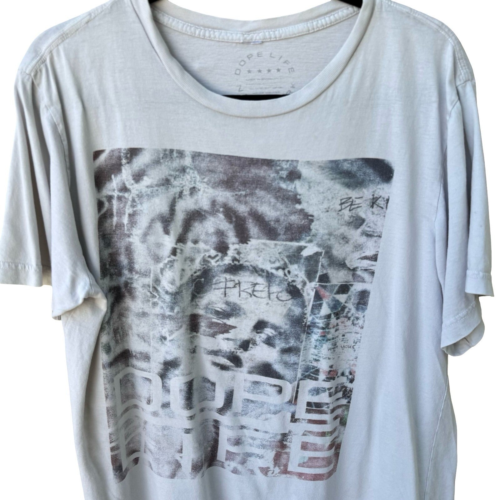 Dope Life New York Graphic Shirt Streetwear Brooklyn Made Tee Urban Gray Mens L