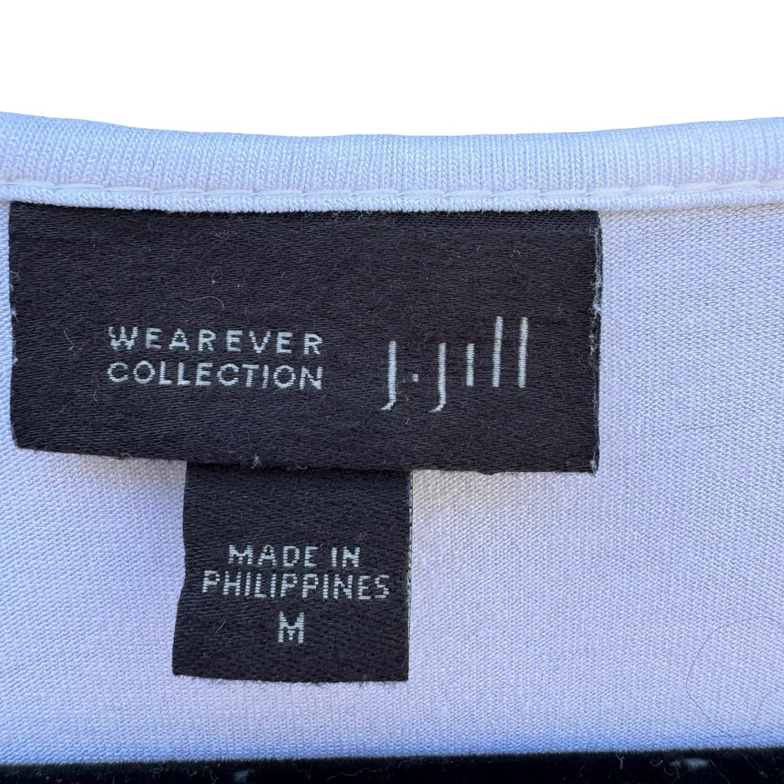 J. Jill Wearever White Scoop Neck Tank Top Sleeveless Rayon Stretch Size M