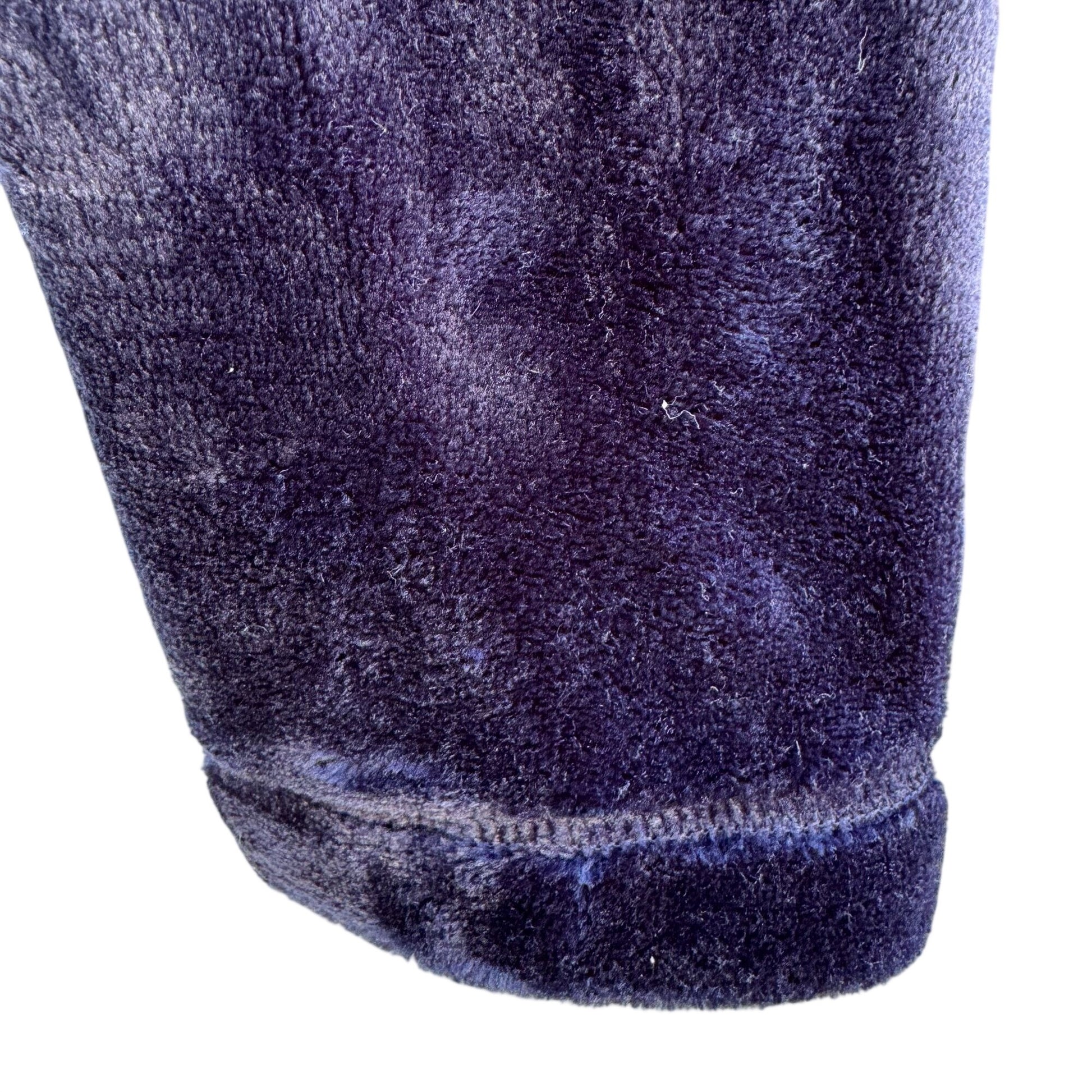 32° Heat Womens M Navy Zip Quilted Puffer Fleece Jacket Long Sleeve Gorpcore