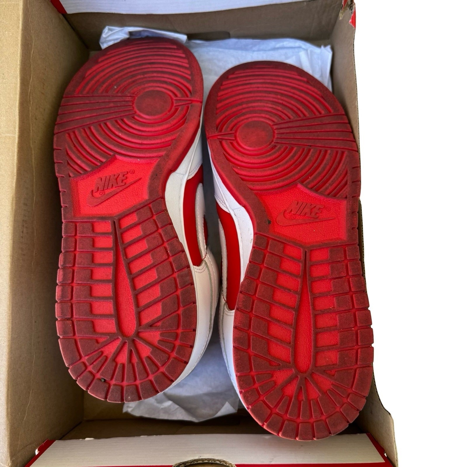 Nike Dunk Low Retro University Red White DD1391-600 Mens 10 BTTY St Johns Red