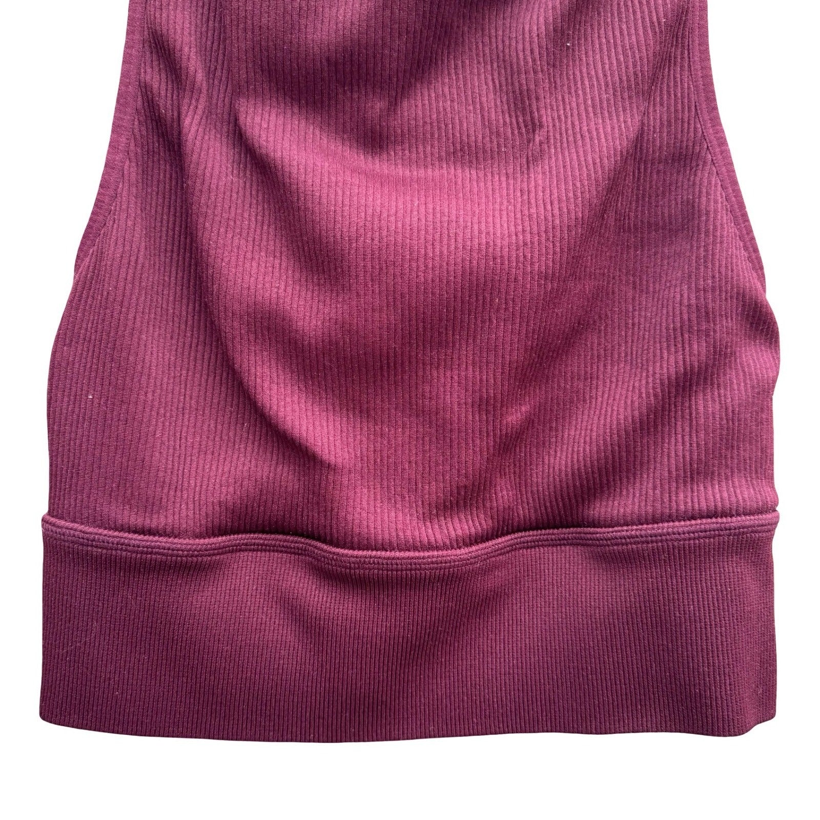 Betsey Johnson Performance Ribbed Racerback Crop Top M Gym Yoga Workout Gorpcore
