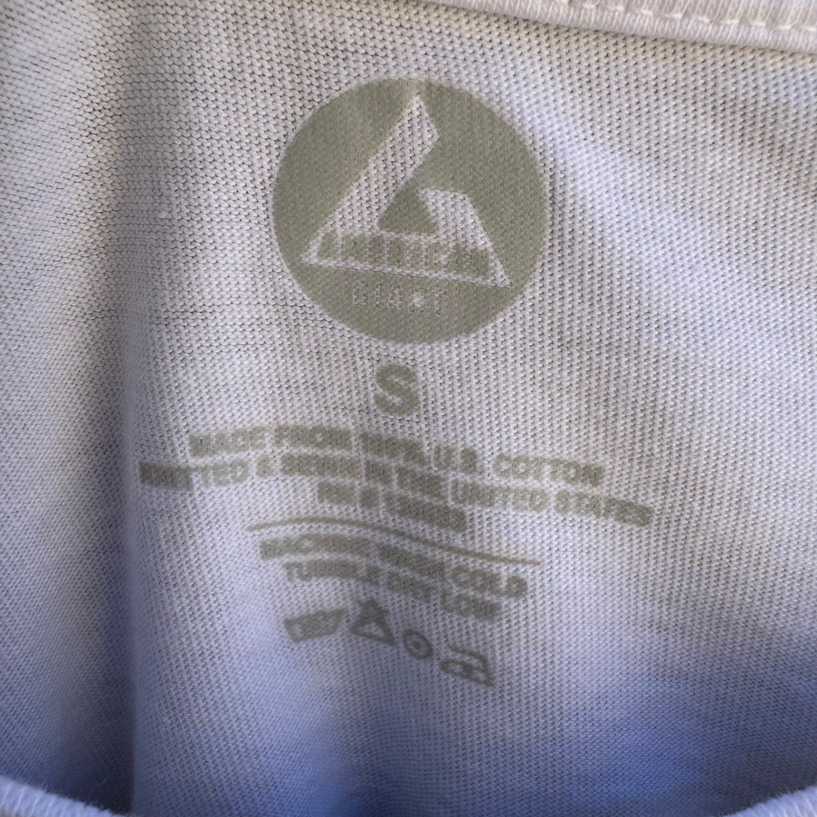American Giant Minimalist Pocket Tee 100% US Sustainable Cotton White Womens S