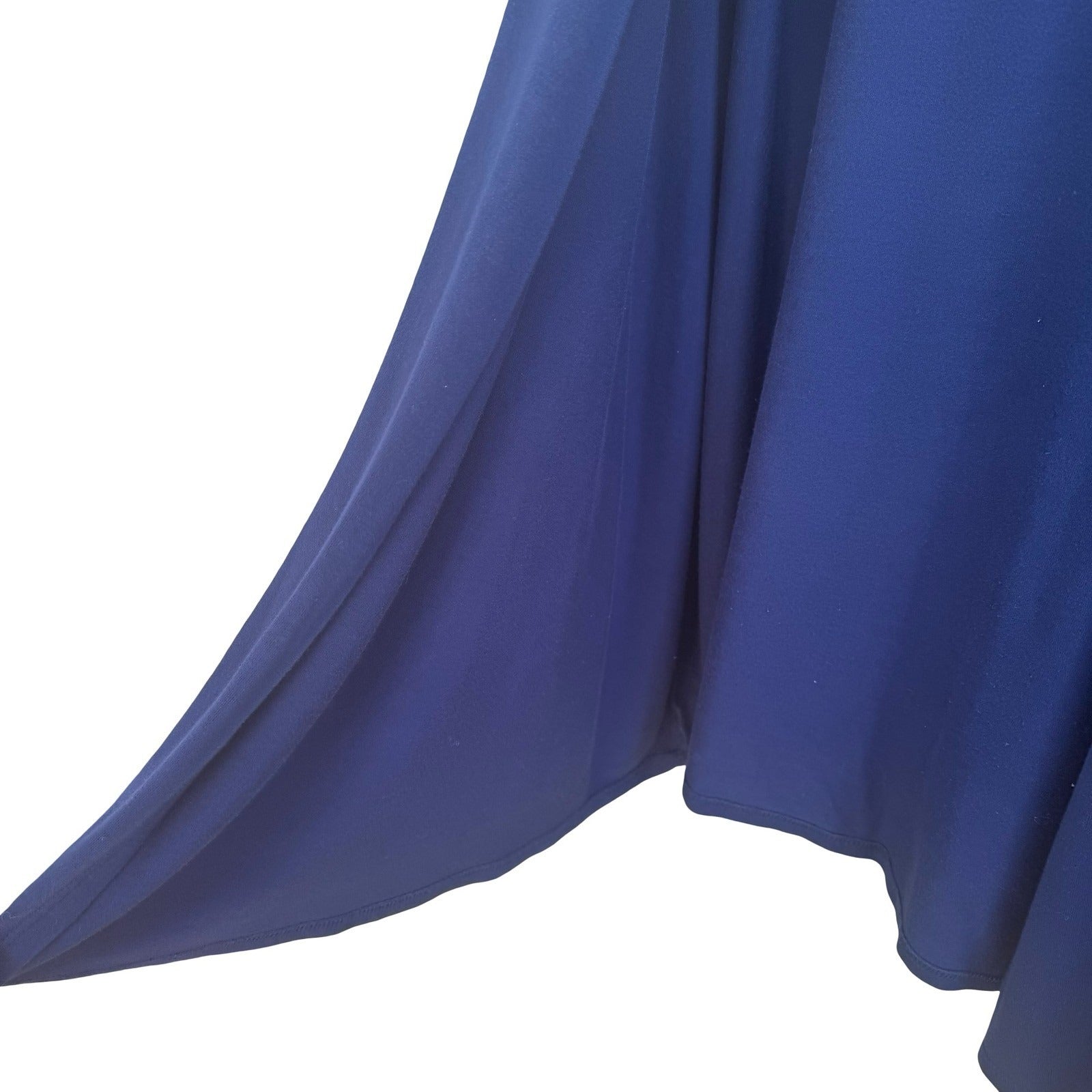 TravelSmith Minmalist Layering Open Front Draped Cardigan Shawl Collar Blue L