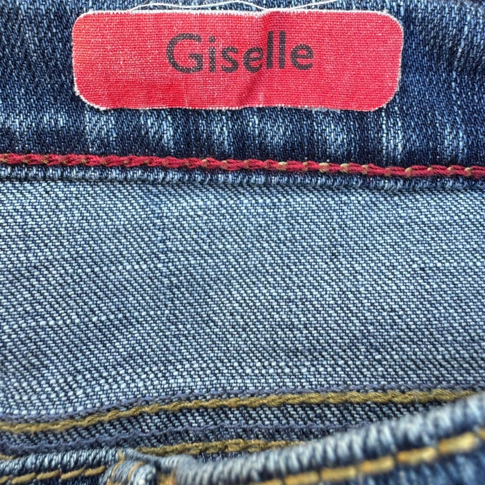 Gloria Vanderbilt Giselle Bootcut Jeans Womens 8 Short Blue Stretch Denim Swan