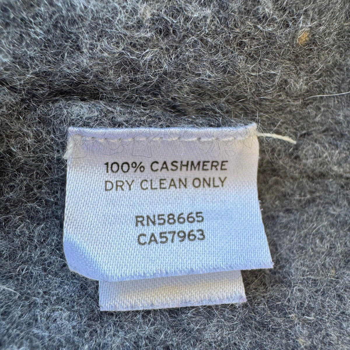 Nordstrom 100% Cashmere Minimalist Preppy Speckled Crewneck Sweater Mens Grey M