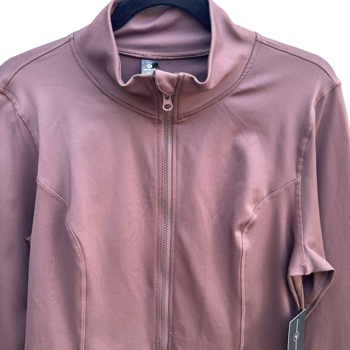 Velocity Peppercorn Gorpcore Full Zip Athletic Thumbhole Jacket Womens XL NEW