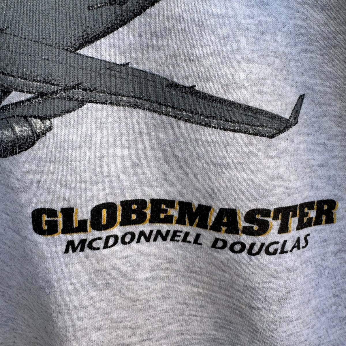 Vintage C-17 Globemaster McDonnell Douglas Aviation Military Sweatshirt Gray M