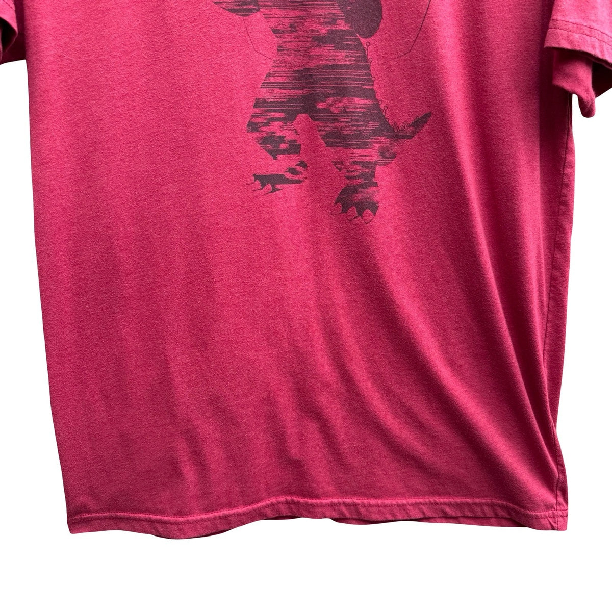 Story Spark VR Dinosaur Gamer Techwear T-Rex Geeky Nerd Graphic Tee Shirt Mens L