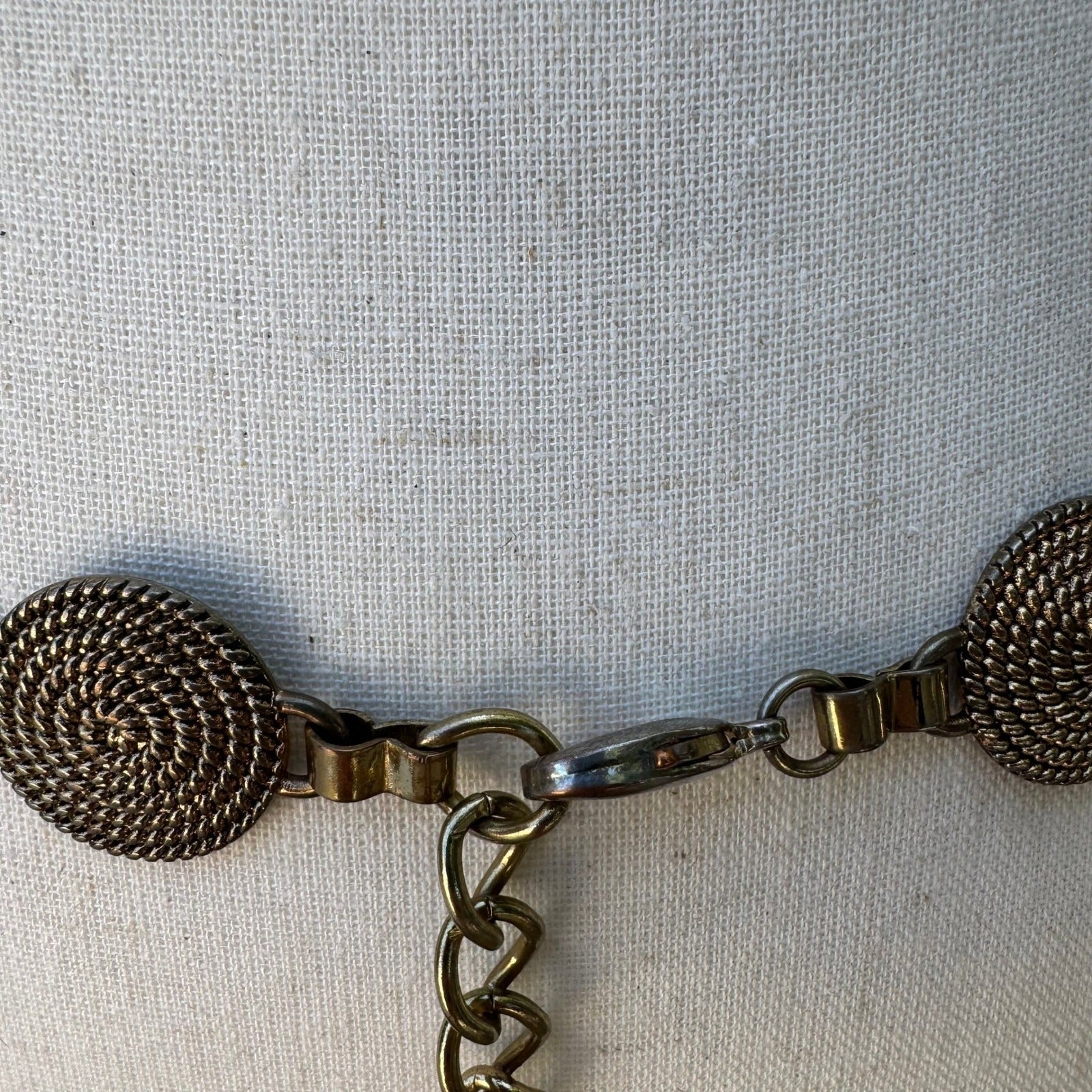 Vintage Y2K 90s Boho Steampunk Renaissance Whimsigoth Chain Link Statement Belt