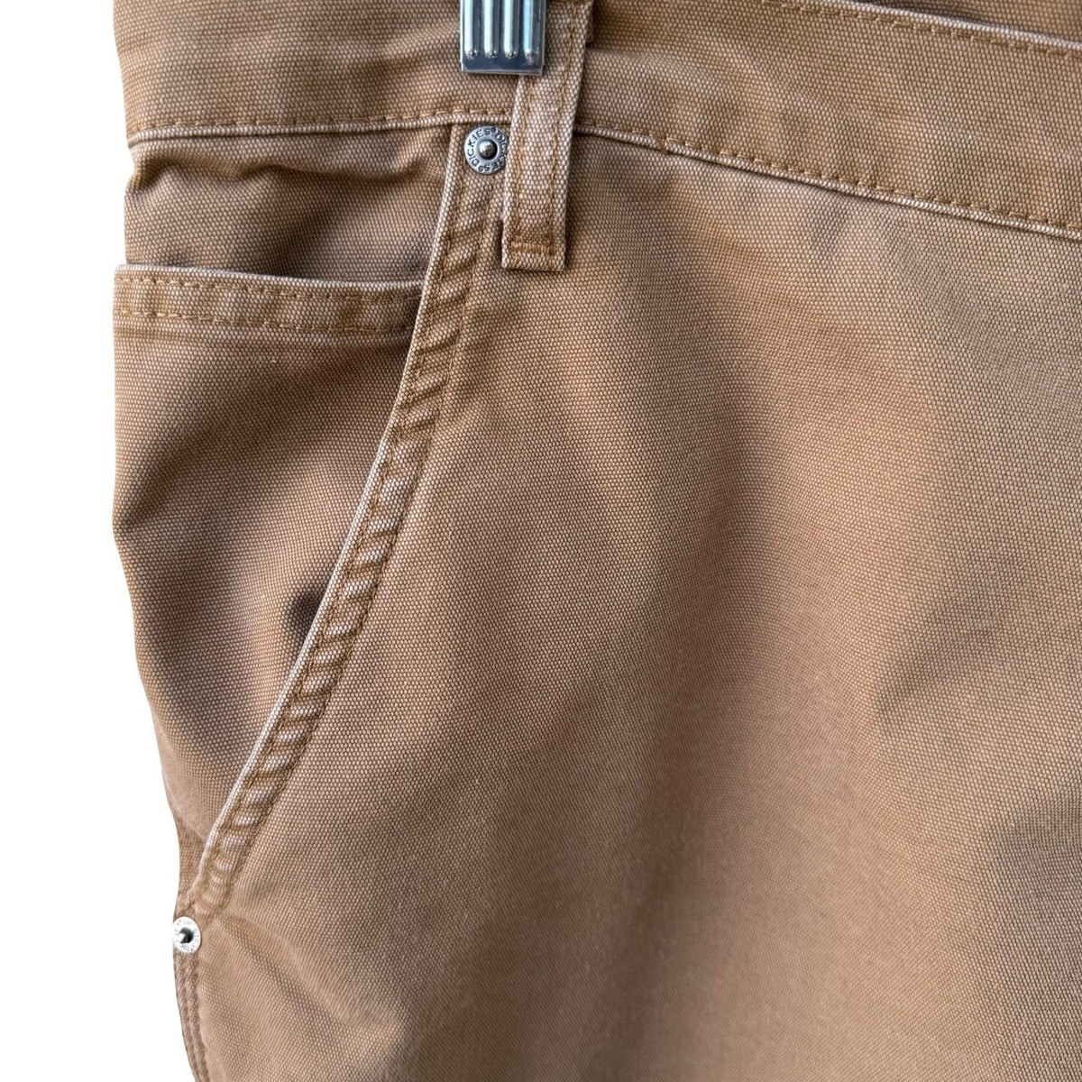 Dickies DP802SBD Flex Tough Max Duck Carpenter Workwear Pants Brown Mens 38x32