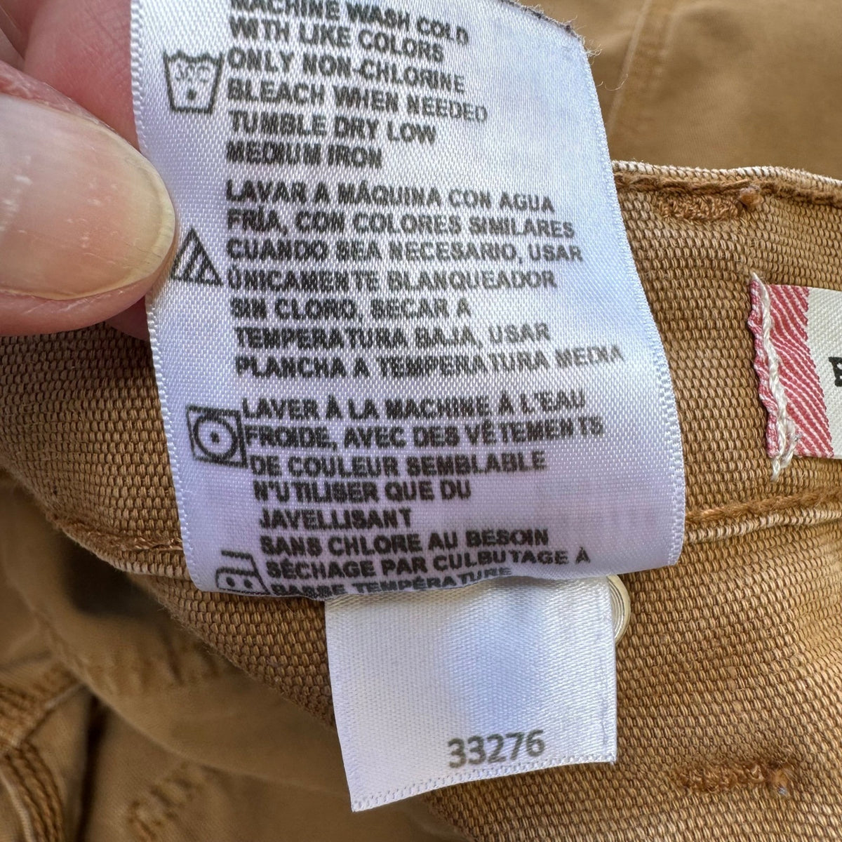 Dickies DP802SBD Flex Tough Max Duck Carpenter Workwear Pants Brown Mens 38x32