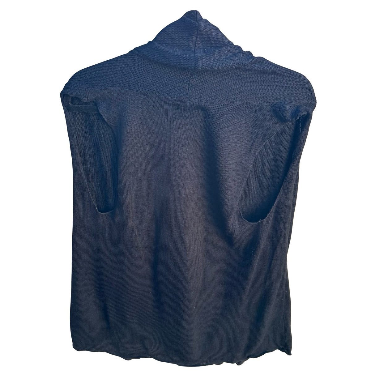 Hot in Hollywood Minimalist Layering Draped Open Front Sleeveless Cardigan M