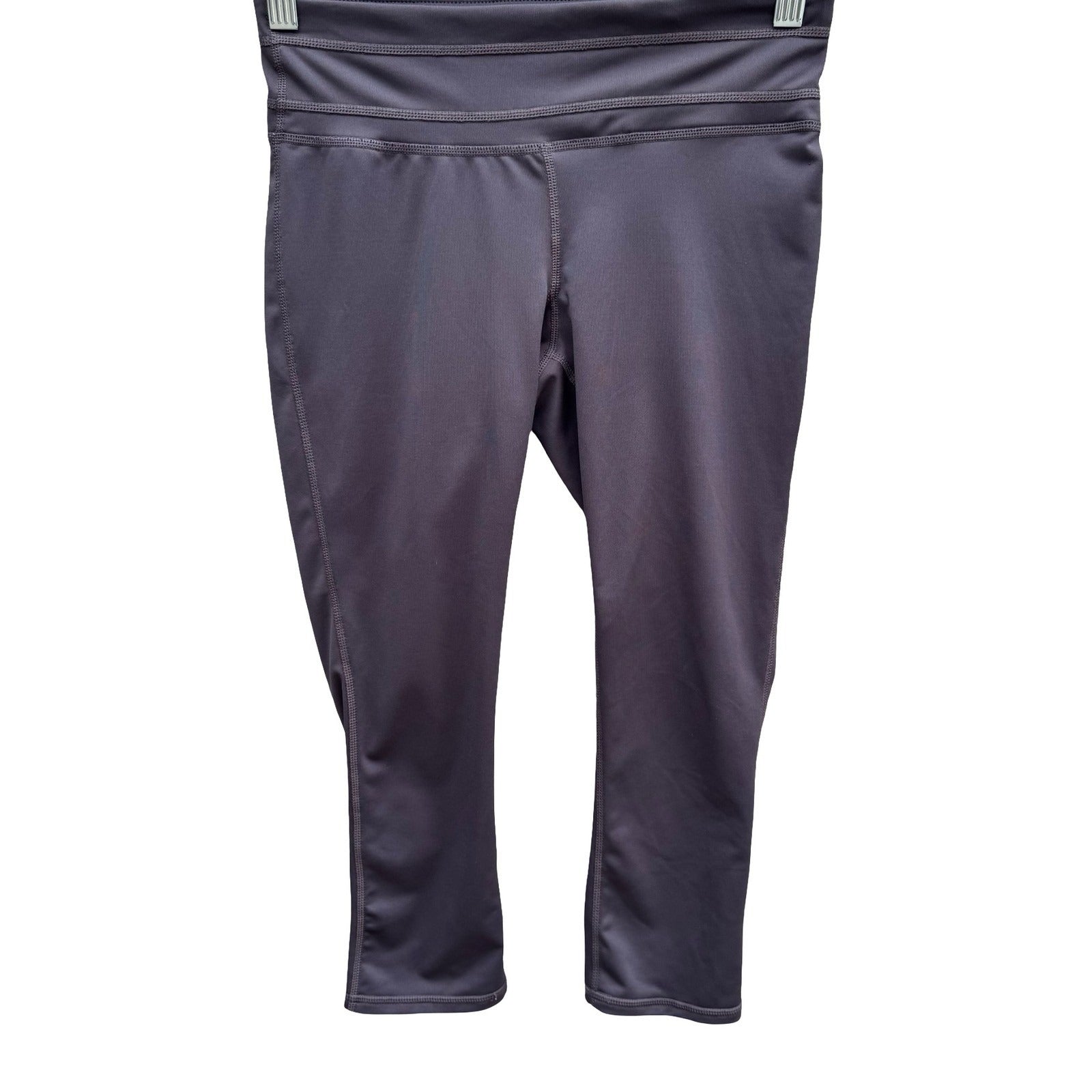 Ideology Gray Performance Capri Leggings Workout Yoga Pants Hidden Pocket XS