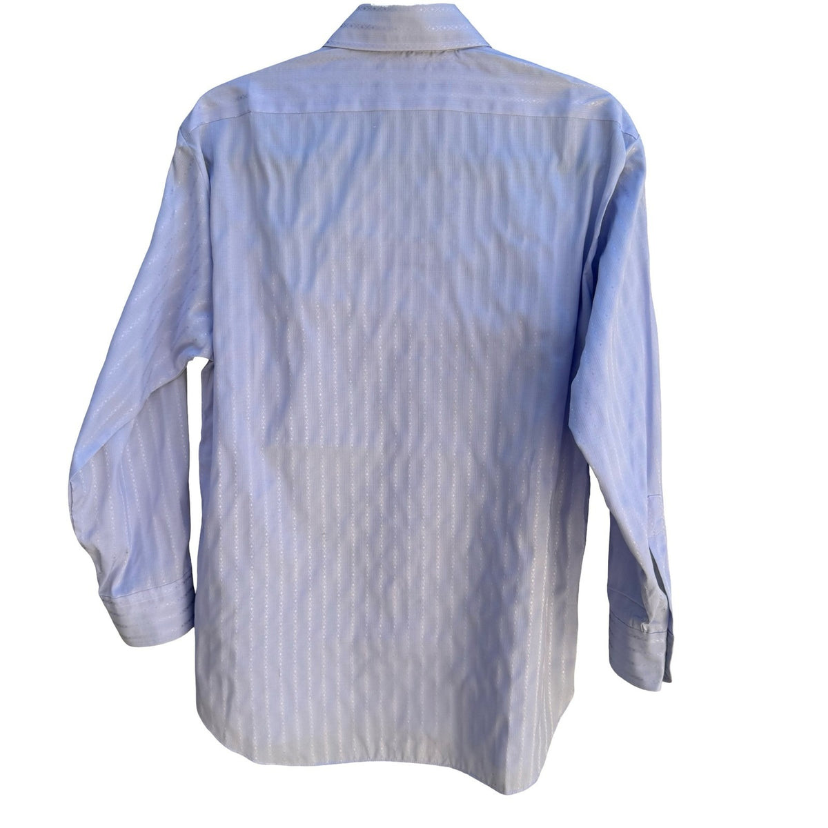 Peacock Shinsegae Korean Vintage 70s Blue Dagger Collar Stripe Disco Shirt L NEW