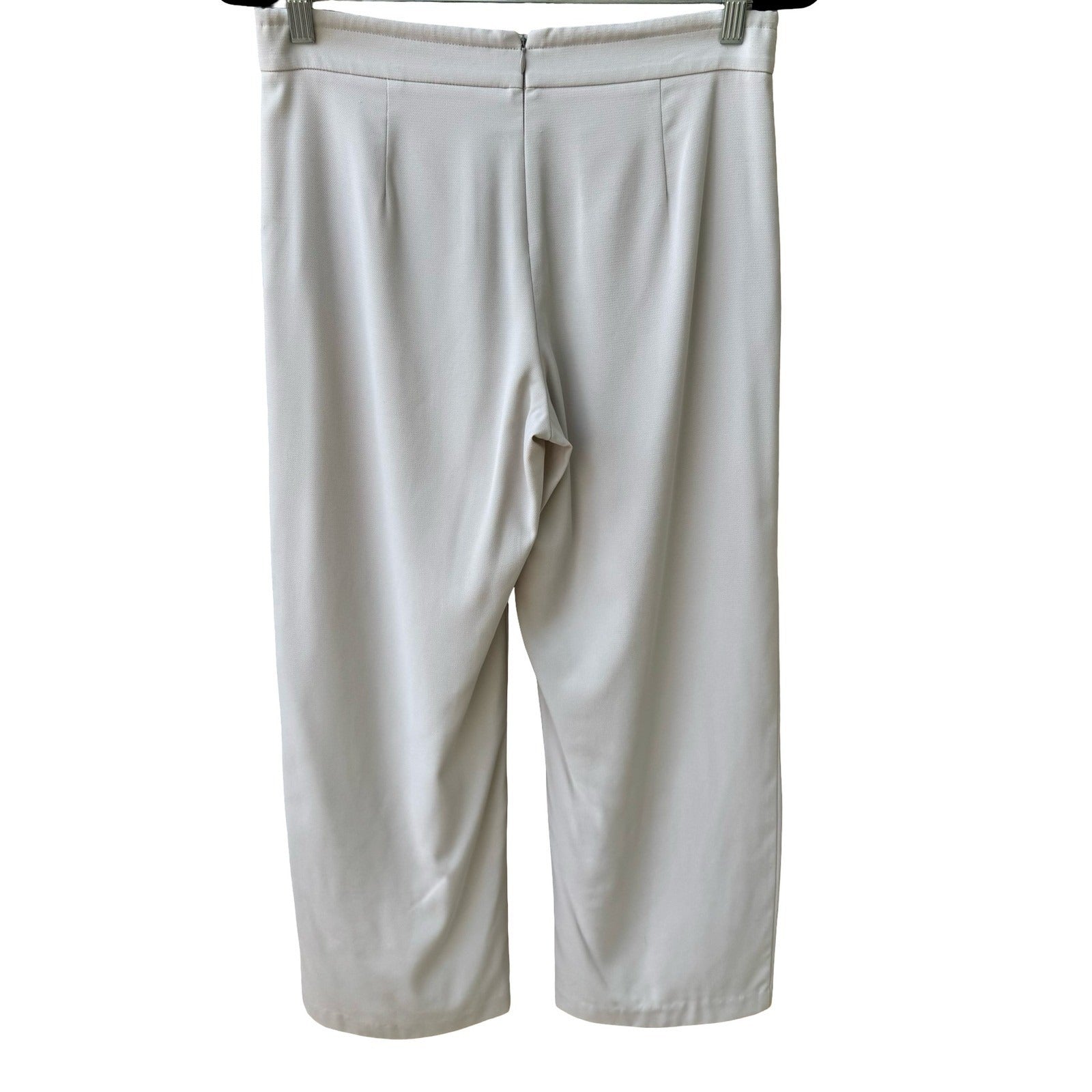 BCBG Max Azria Y2K Minimalist Coastal Beachy Wide Leg Crop Drawstring Pants 6