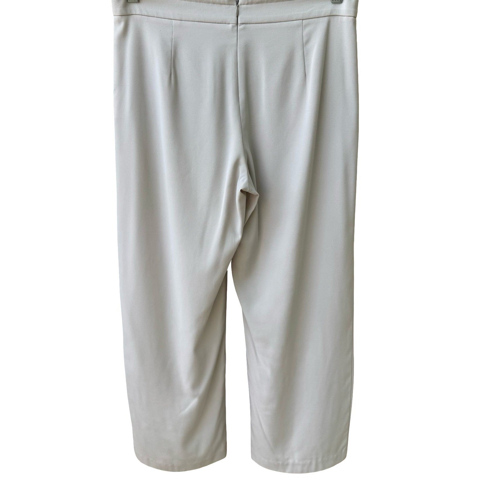 BCBG Max Azria Y2K Minimalist Coastal Beachy Wide Leg Crop Drawstring Pants 6