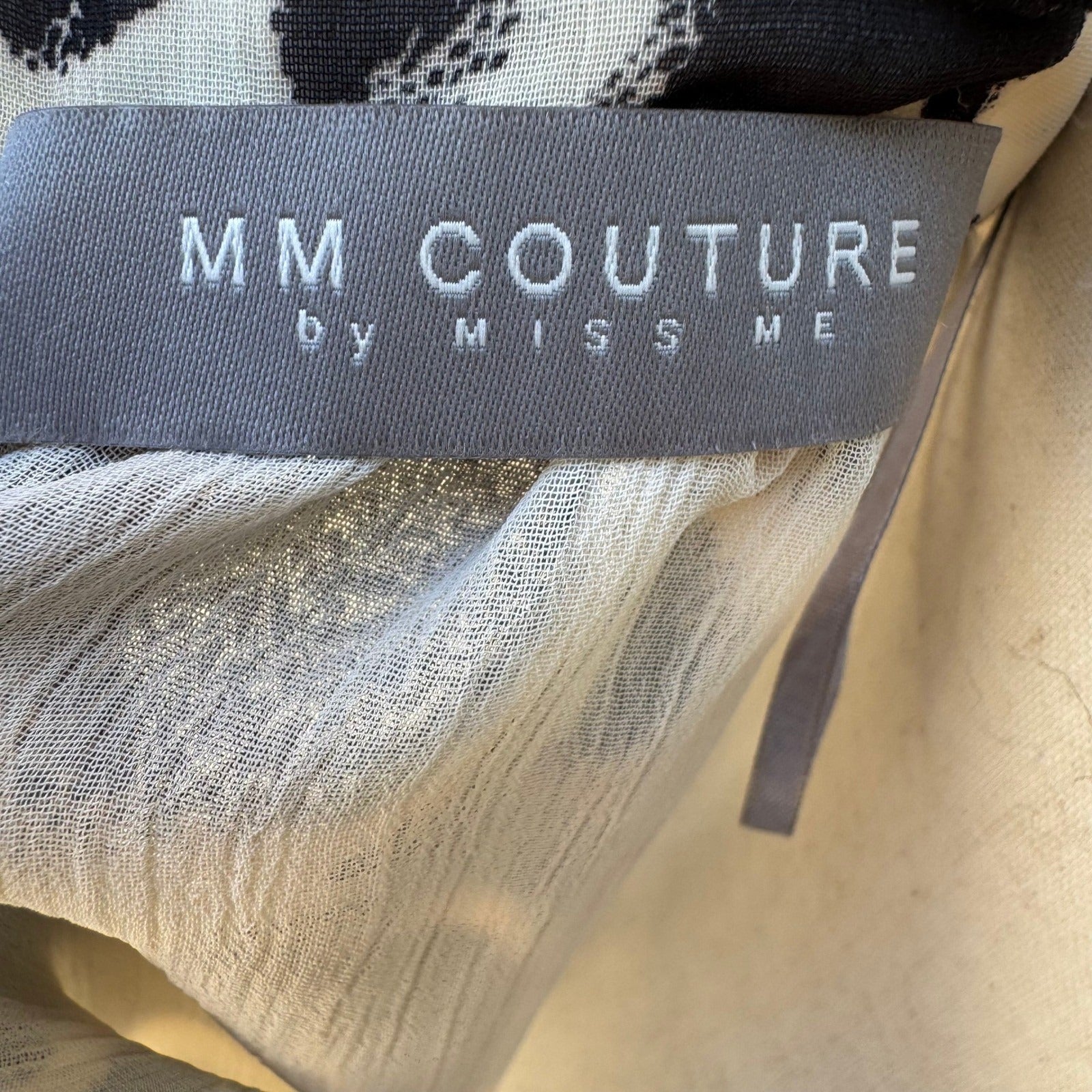 MM Couture Miss Me Y2K Boho Flowy Floral Empire Waist Halter Babydoll Top S