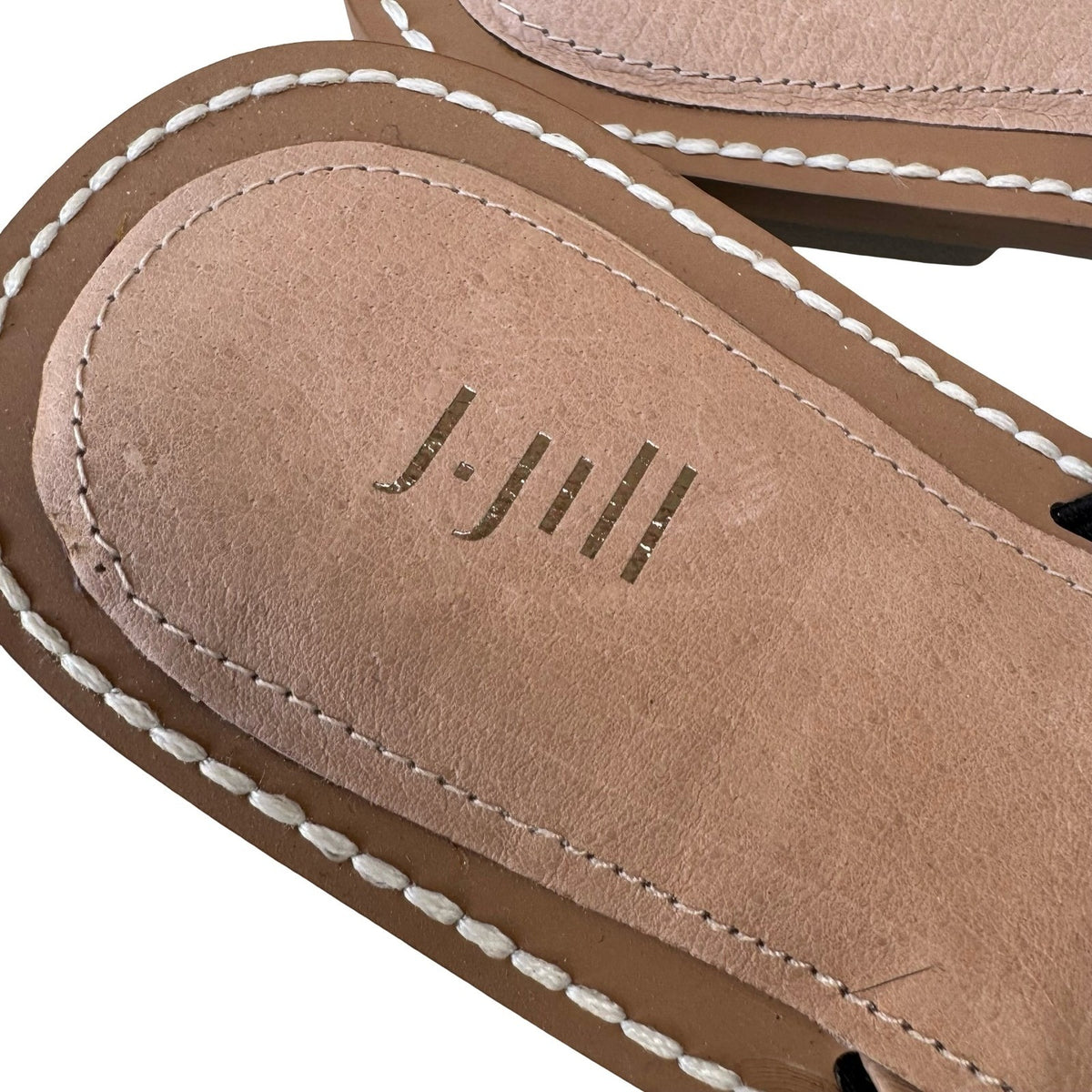 J. Jill Minimalist Coastal Beachy Chic Crisscross Strap Slide Sandals 11 NEW