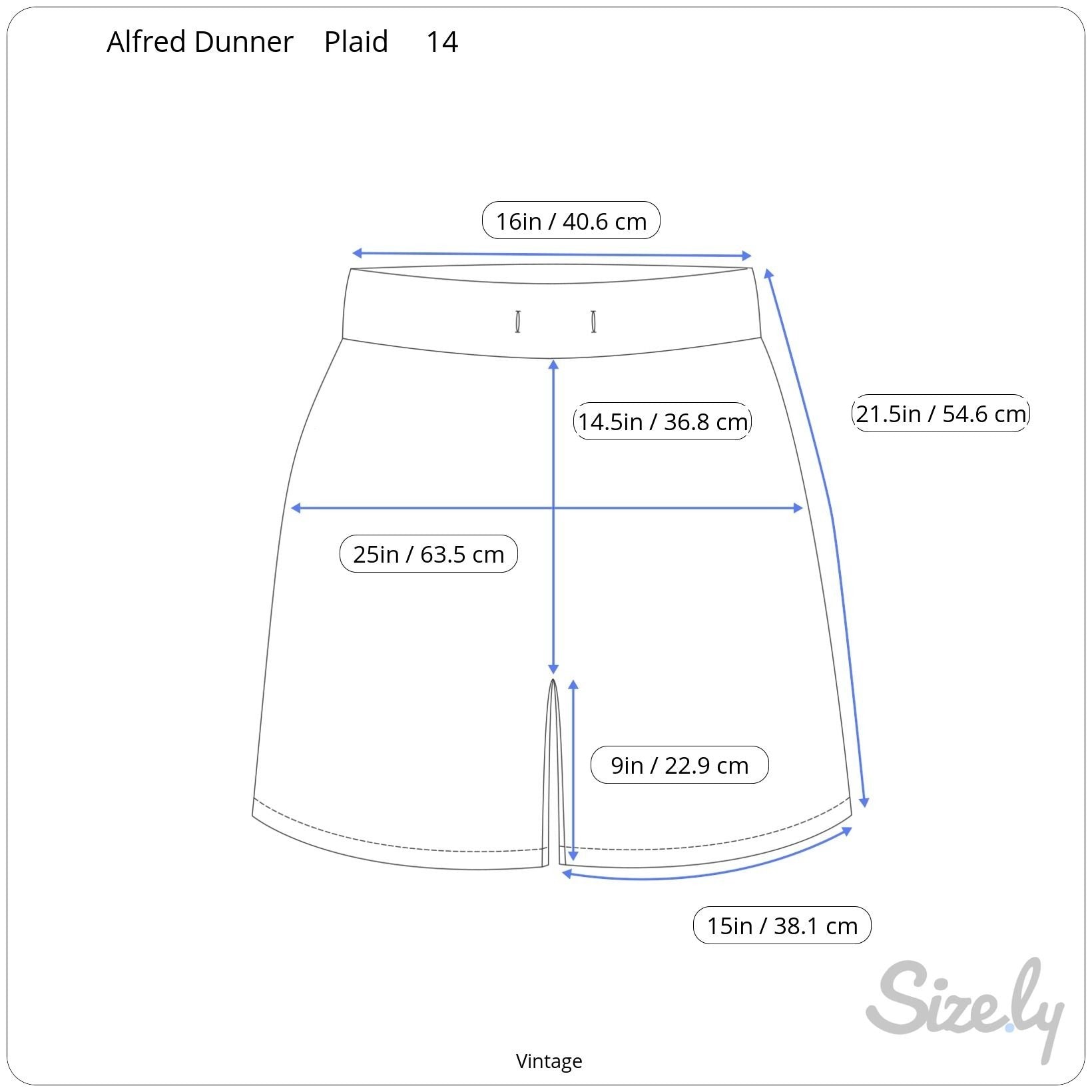 Alfred Dunner Vintage Womens Preppy Plaid Golf Side Elastic Bermuda Shorts 14