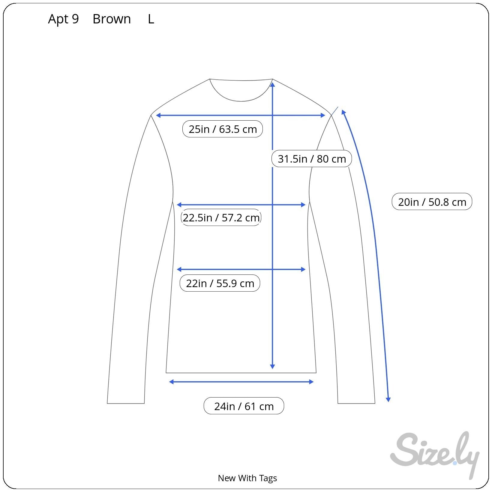 Apt 9 Brown Lagenlook Minimalist Metallic Side Hem Boat Neck Knit Sweater New L