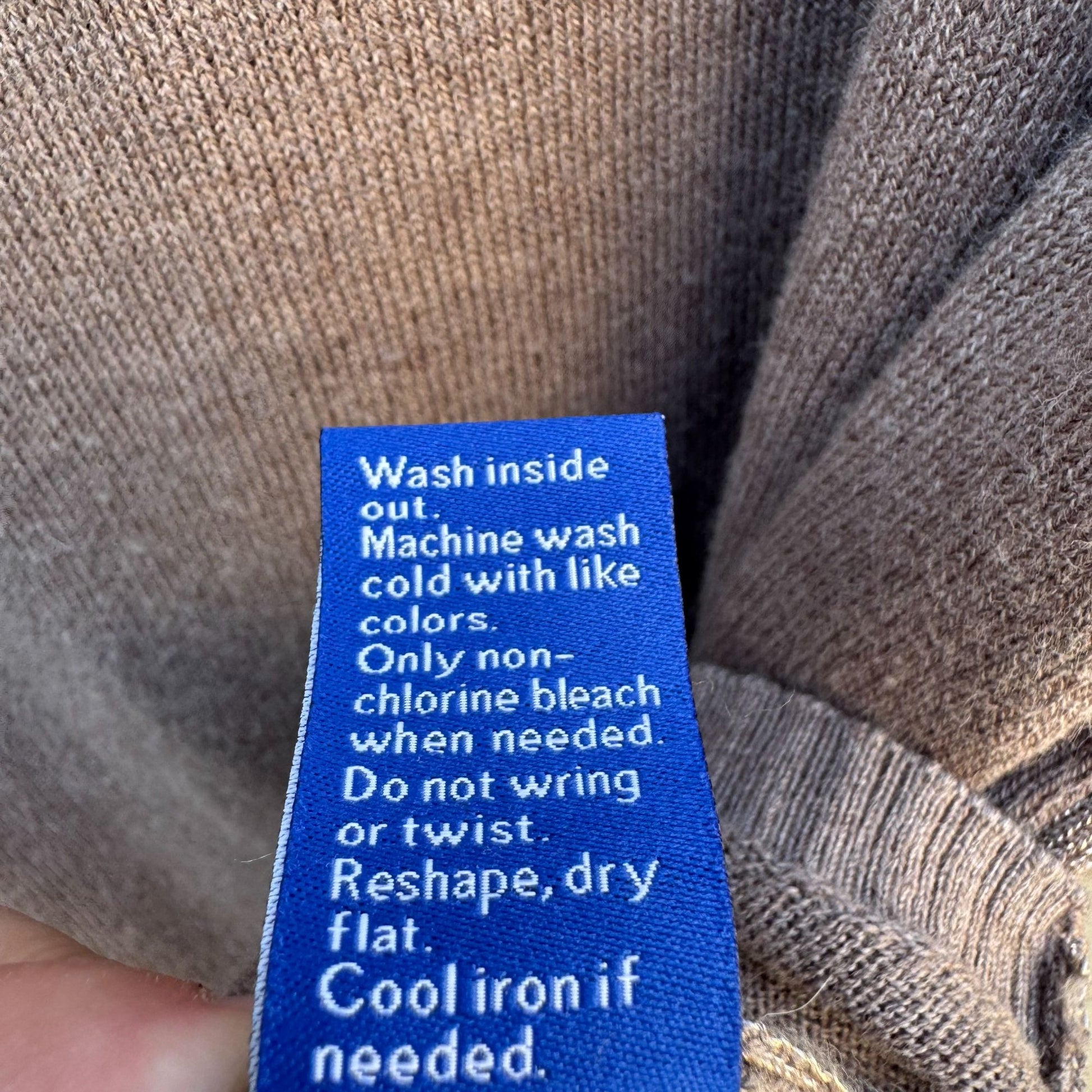 Apt 9 Brown Lagenlook Minimalist Metallic Side Hem Boat Neck Knit Sweater New L