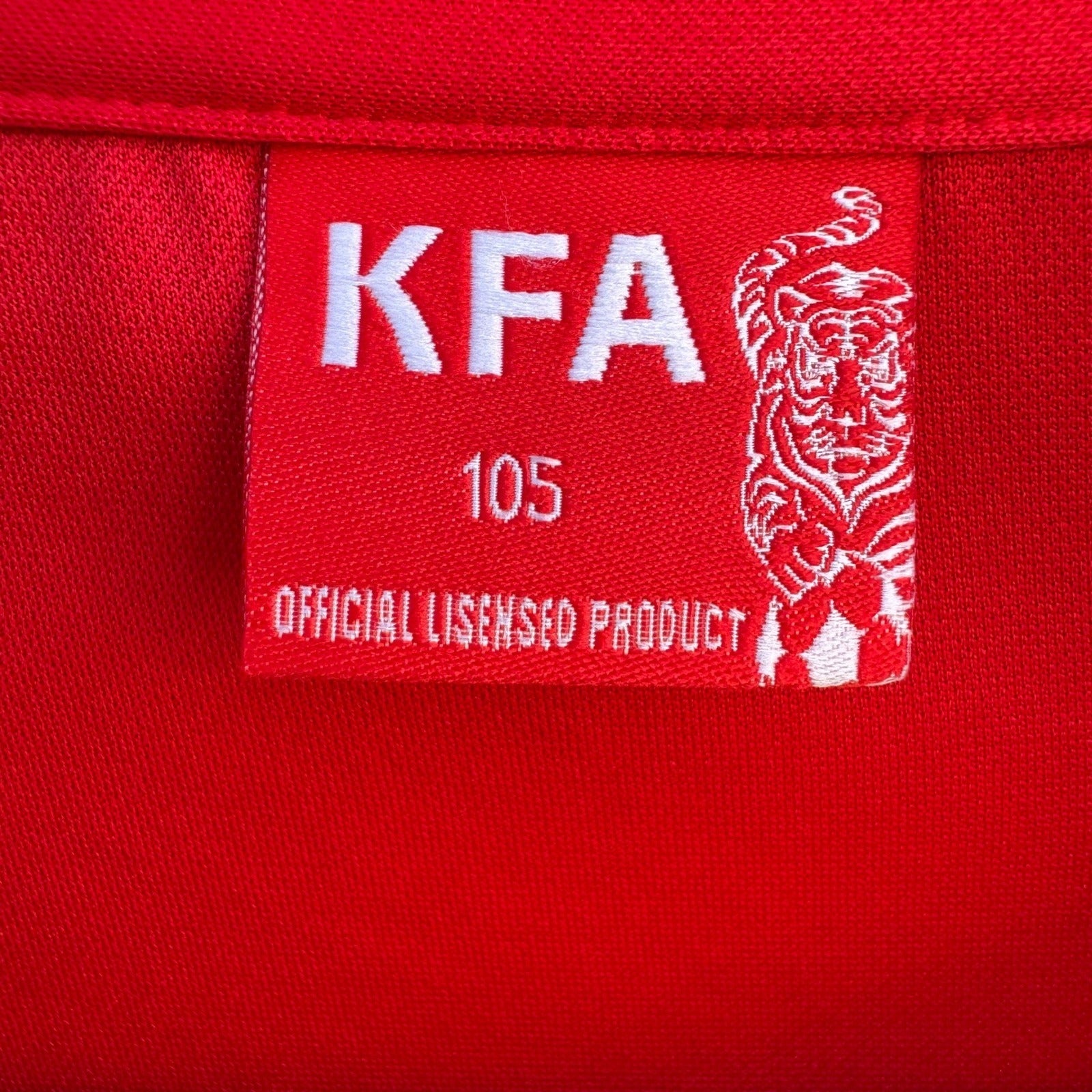 KFA South Korea Legend Soccer Jersey Red Tiger Graphic Mens L World Cup Football