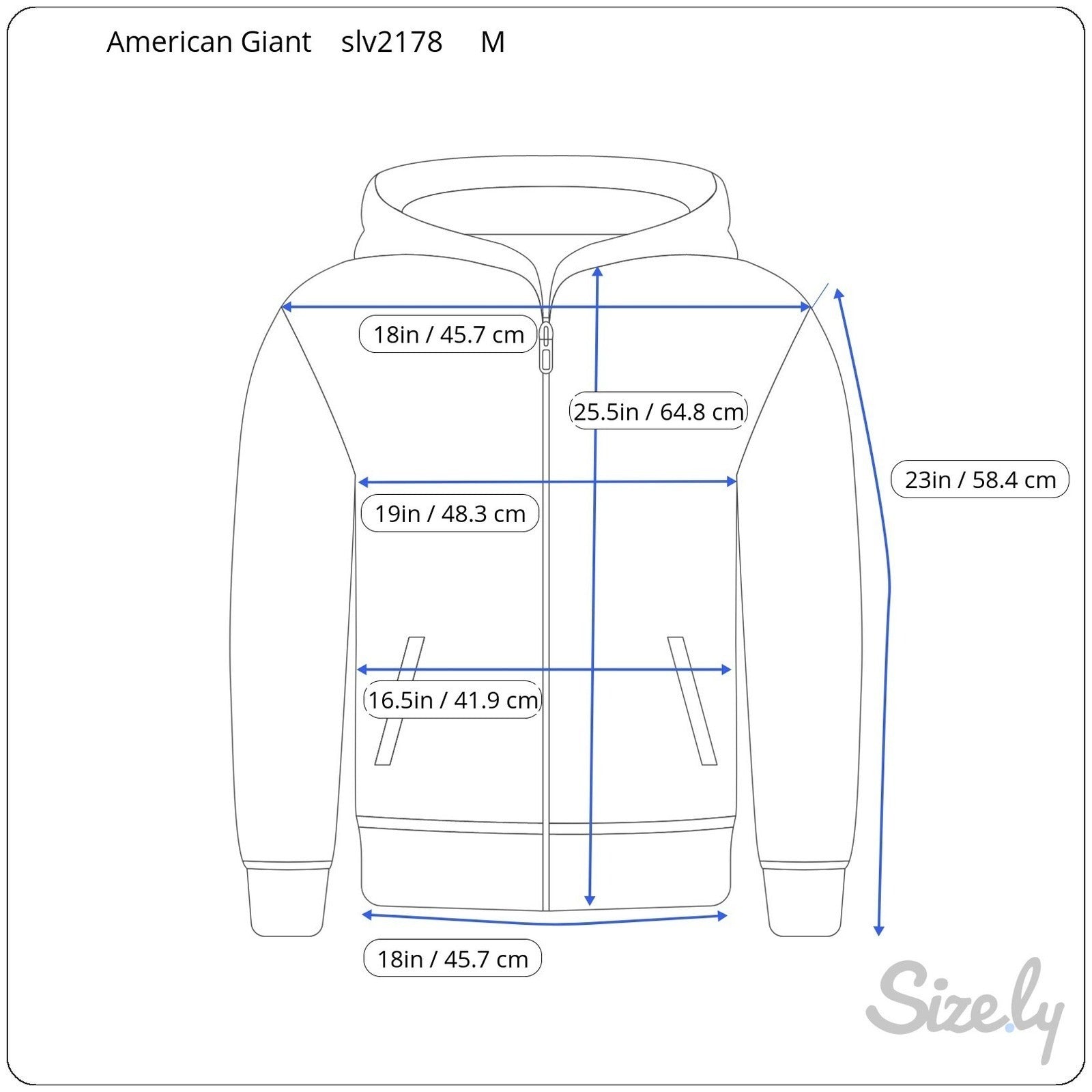 American Giant Womens Classic Full Zip Hoodie Charcoal Gray Cotton Size M USA