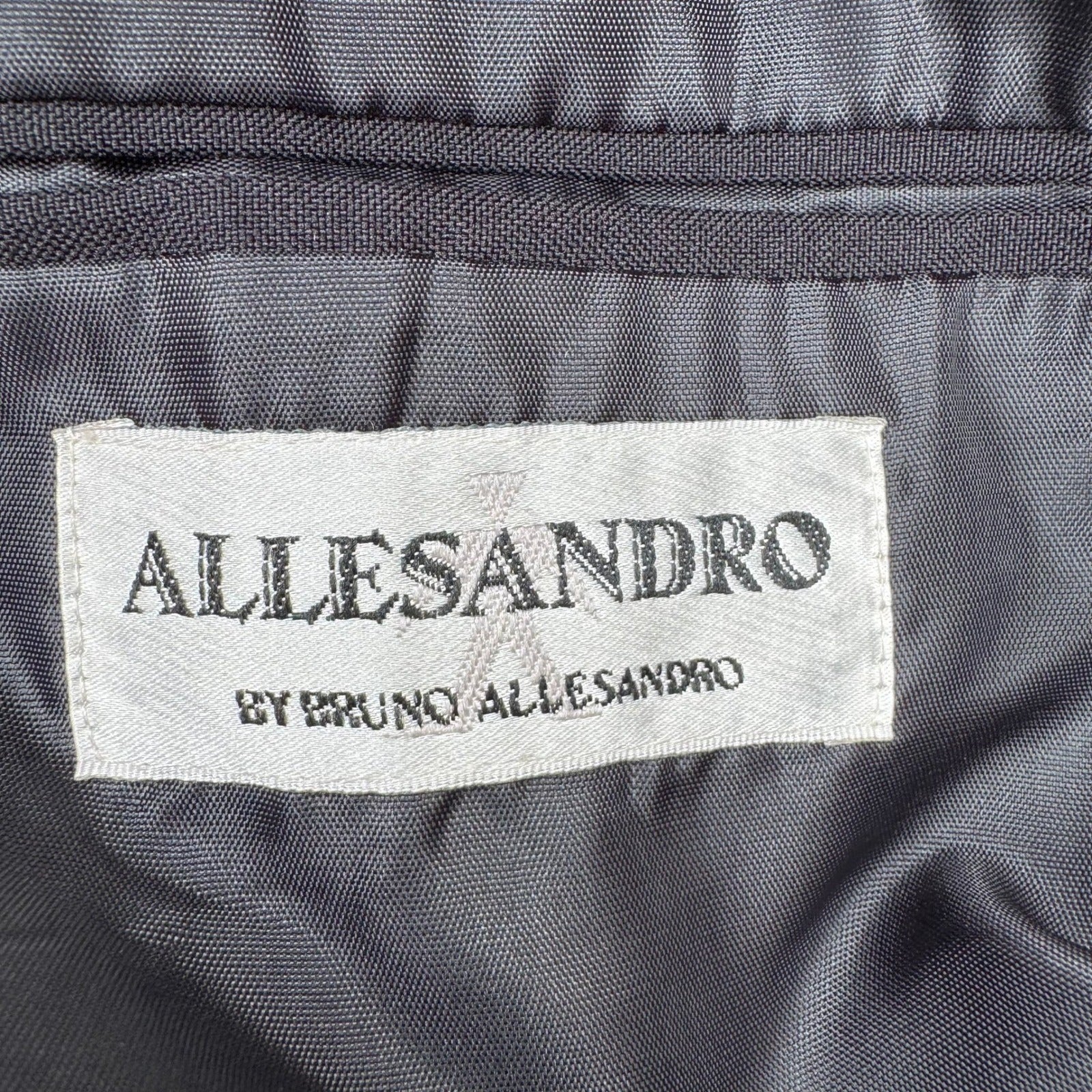 Allesandro by Bruno Allesandro Mens Black Tuxedo Jacket Shawl Lapel Blazer 44R