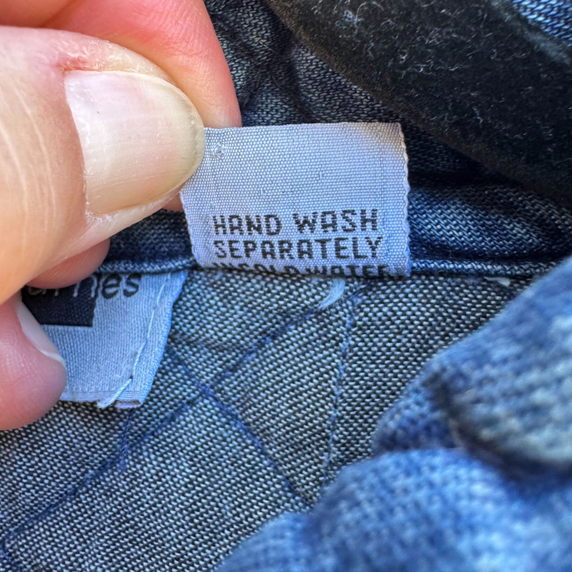 Maggie Barnes Petites Vintage Womens Floral Embroidery Quilted Denim Jacket 26WP