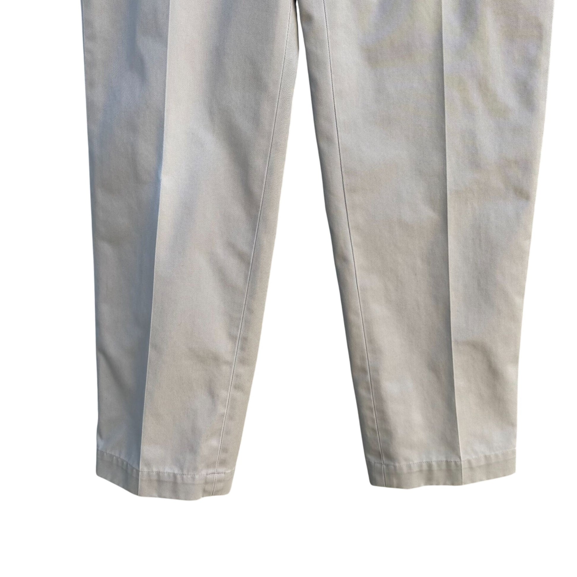 Brooks Brothers Advantage Chino Clark Mens Pants W31 L30 Preppy All Cotton Beige