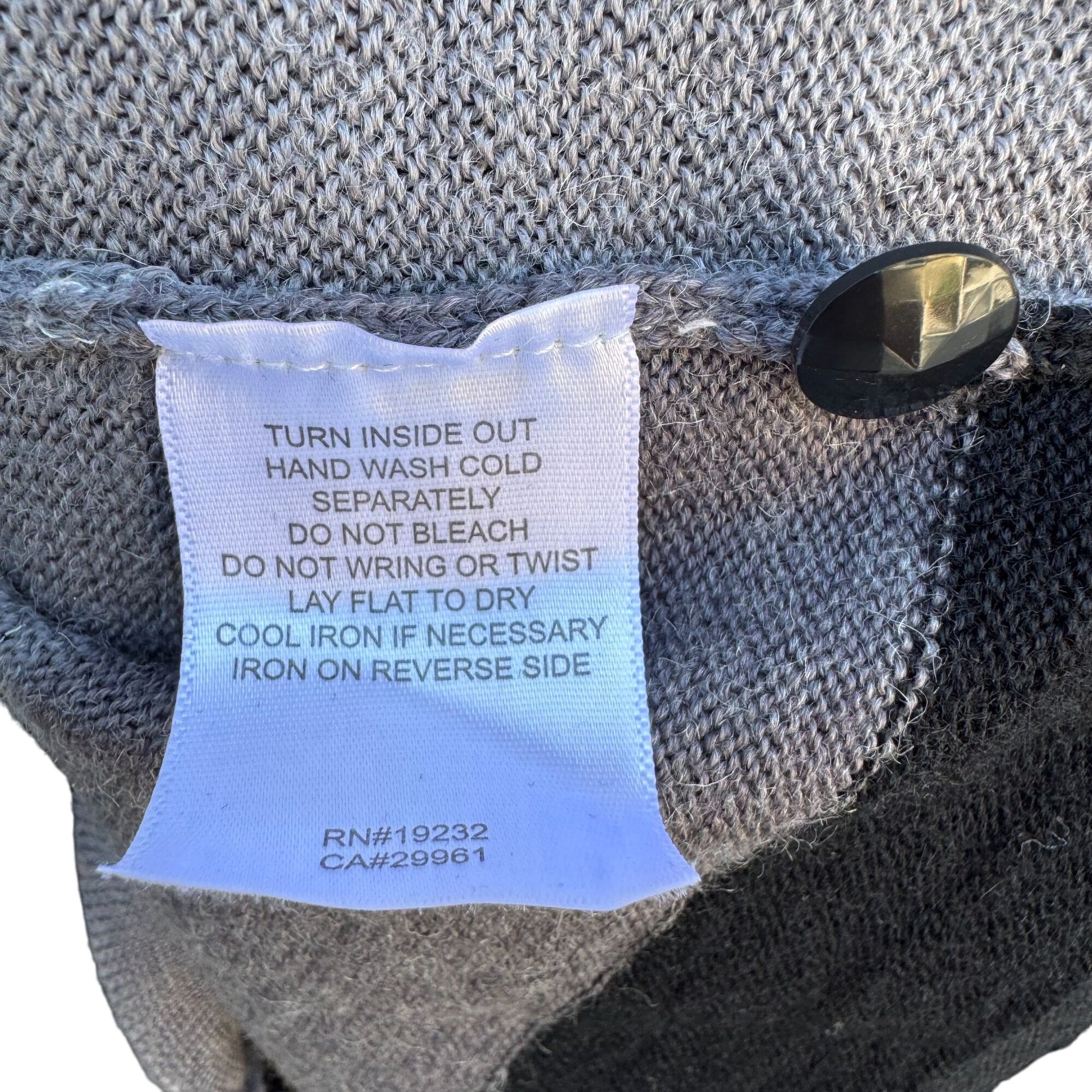 Alfred Dunner Vintage Womens Gray Cardigan Sweater Floral Embroidery Beaded M