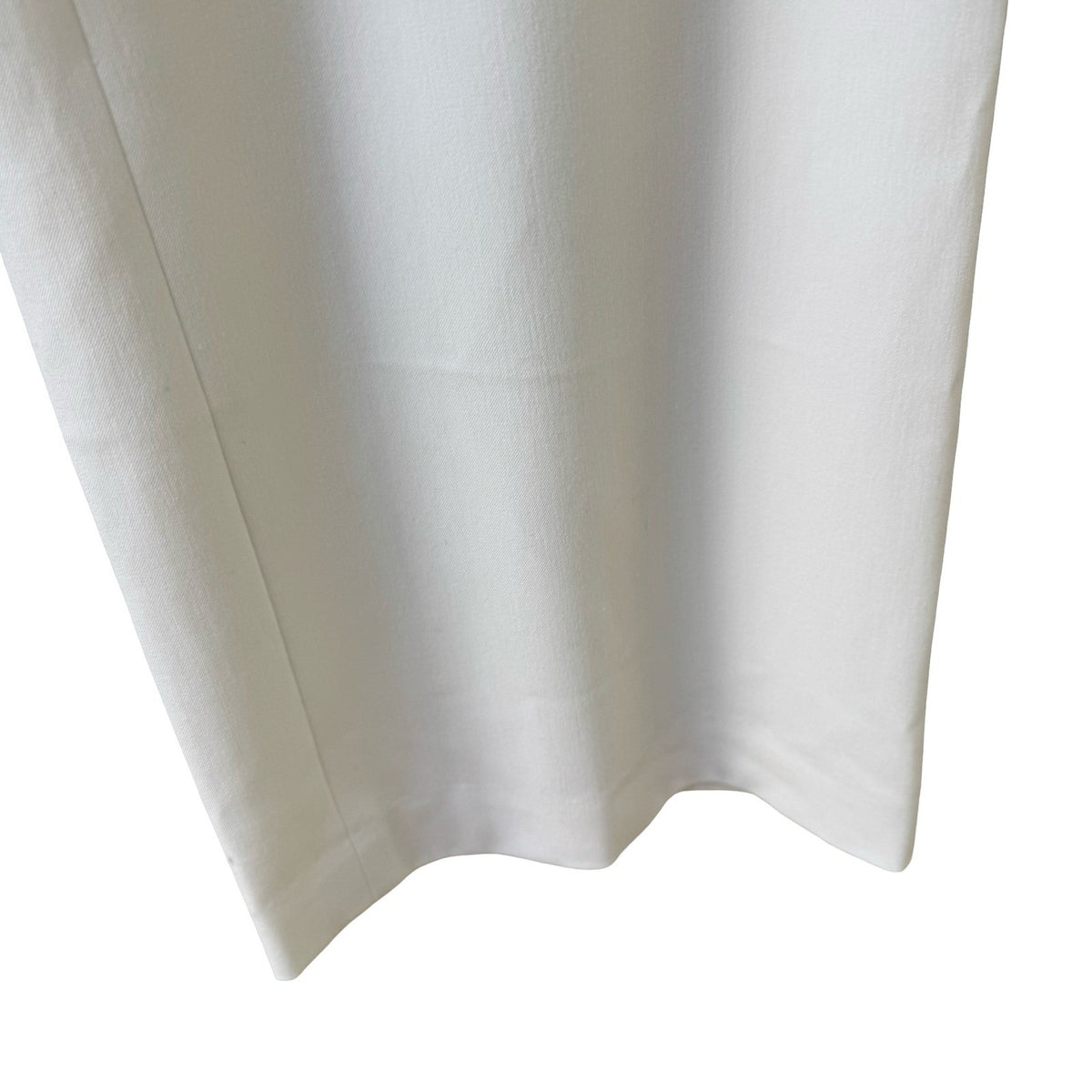 Erika Kline Minimalist Satin Trim Straight Leg Dress Pants Trousers White L NEW