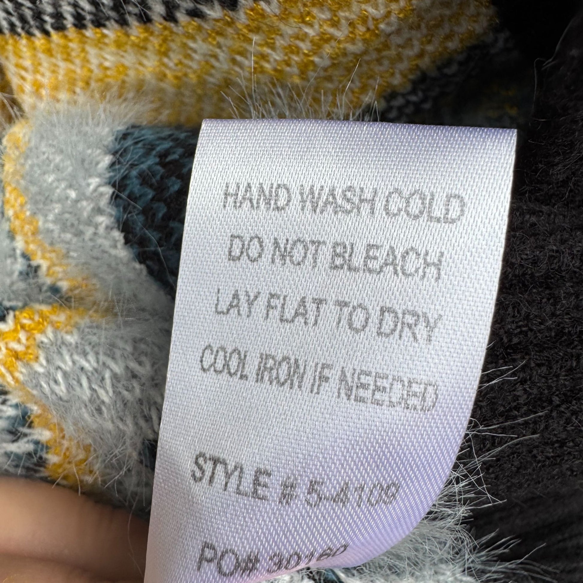 Love Culture Striped Open Front Fuzzy Knit Cardigan Sweater Cozy Knit Womens S/M