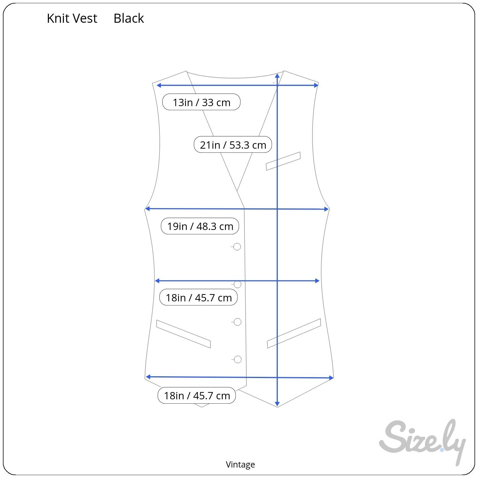 Vintage Womens Black Open Front Knit Abstract Metallic Print Made In France Vest