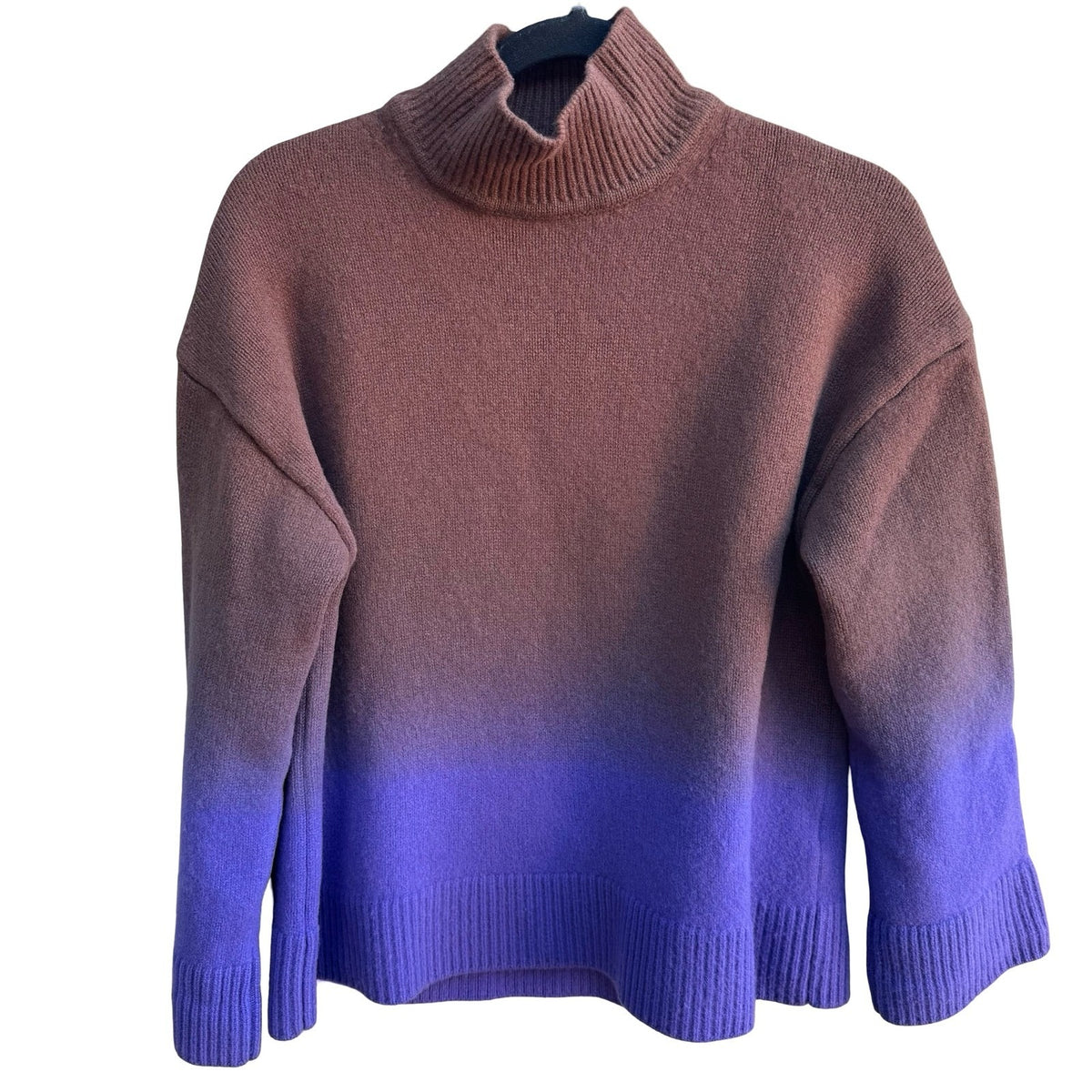 Samsoe Samsoe Keiks Ombre Wool Oversized Scandi Nordic Turtleneck Sweater XS