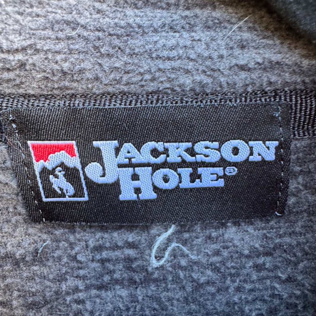 Jackson Hole Gorpcore Outdoor Techwear Zip Space Dye Fleece Jacket Mens Gray L
