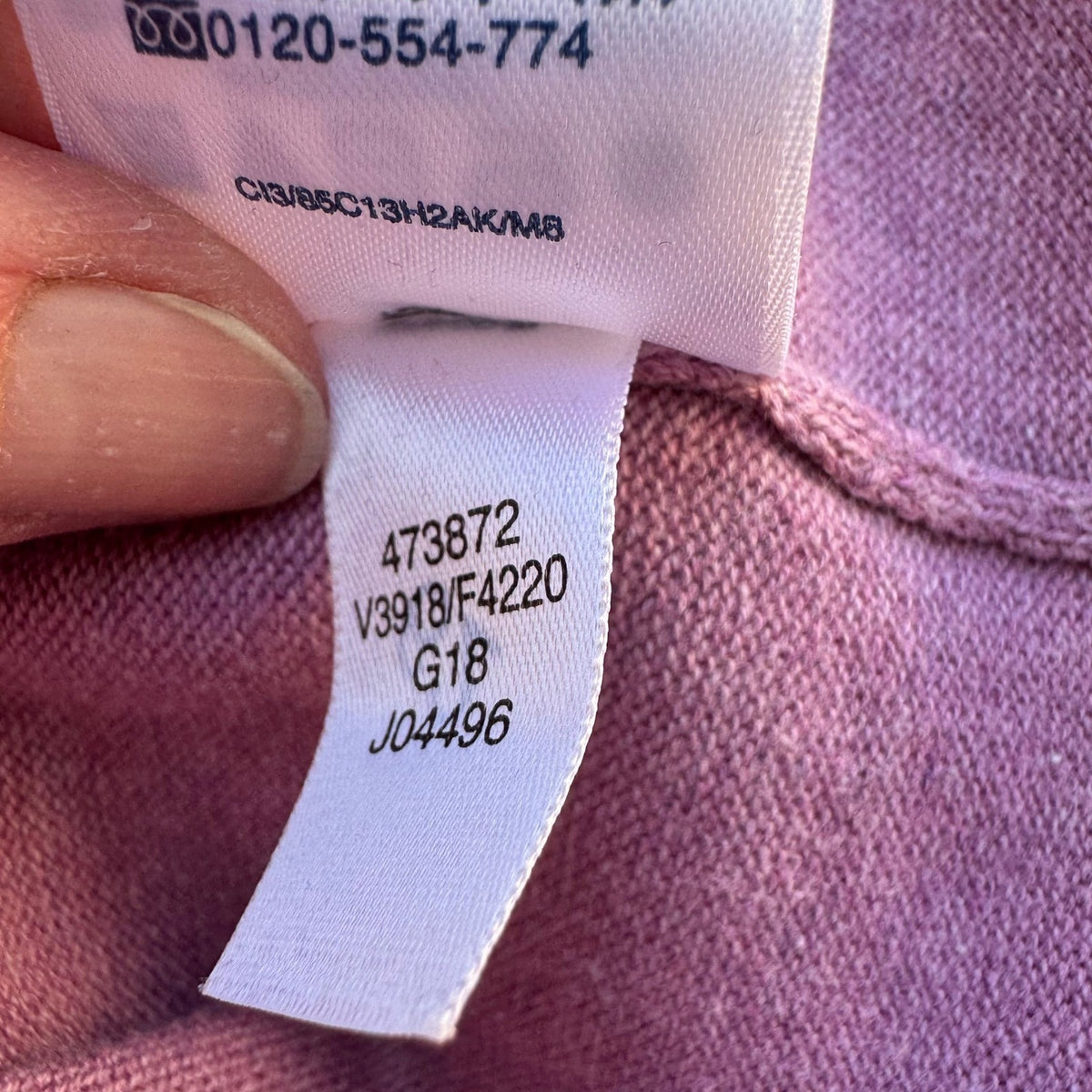 Lands End Preppy Minimalist Layering Pastel Purple Knit Short Sleeve Sweater 3X