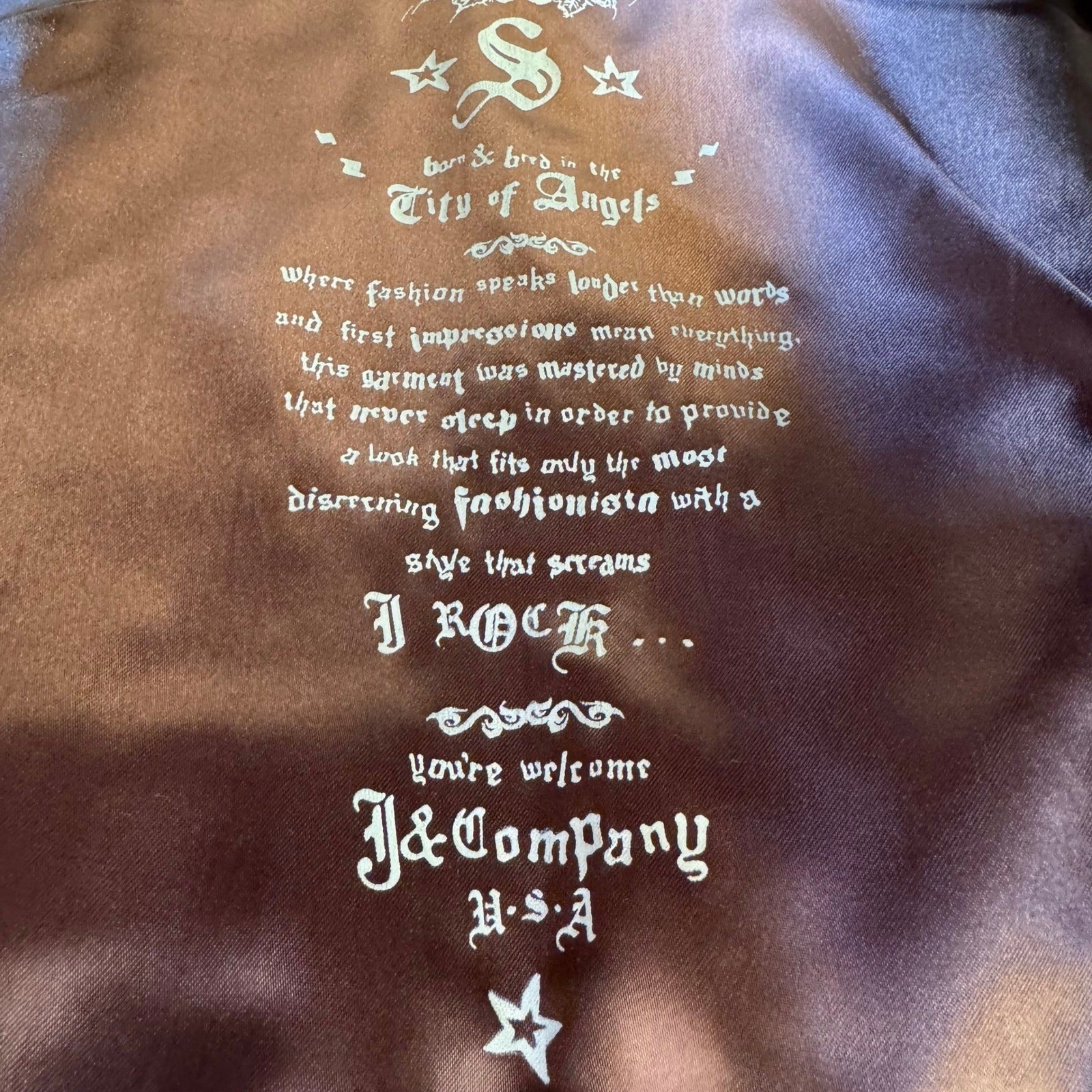J & Company Vintage Y2K Rocker Biker Moto Western Brown Leather Studded Vest S