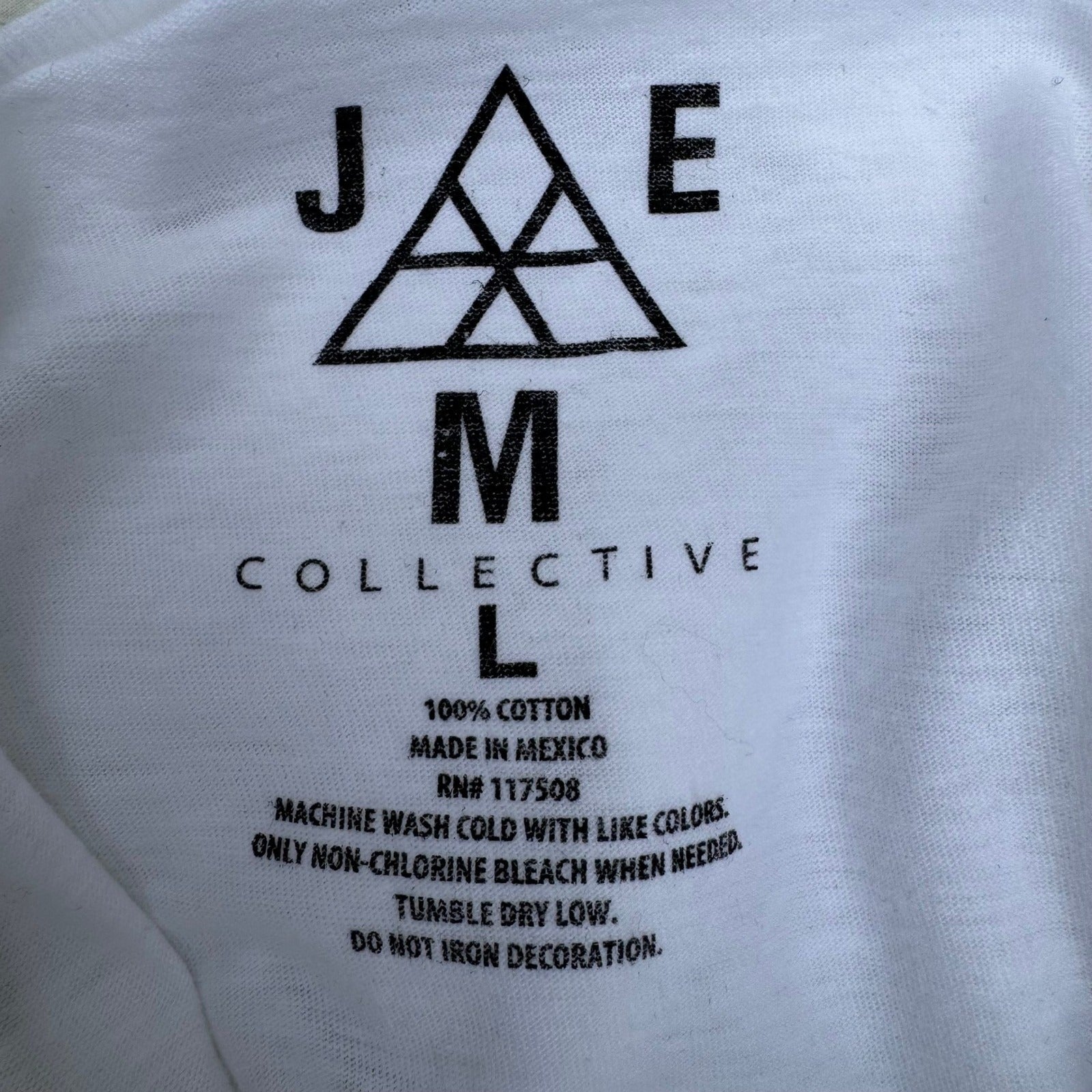 Jimi Hendrix Graphic Shirt White Womens Large JAM Collective Rock Music Tee NEW