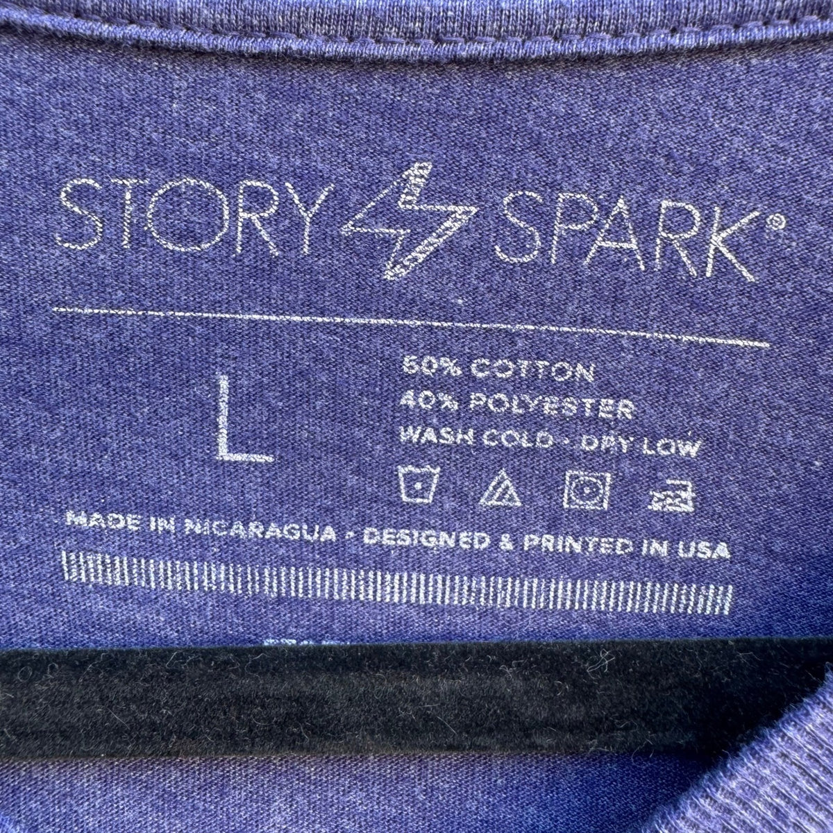 Story Spark Boooost Rocket Sloth Techwear Nerd Culture Indie Graphic Shirt L